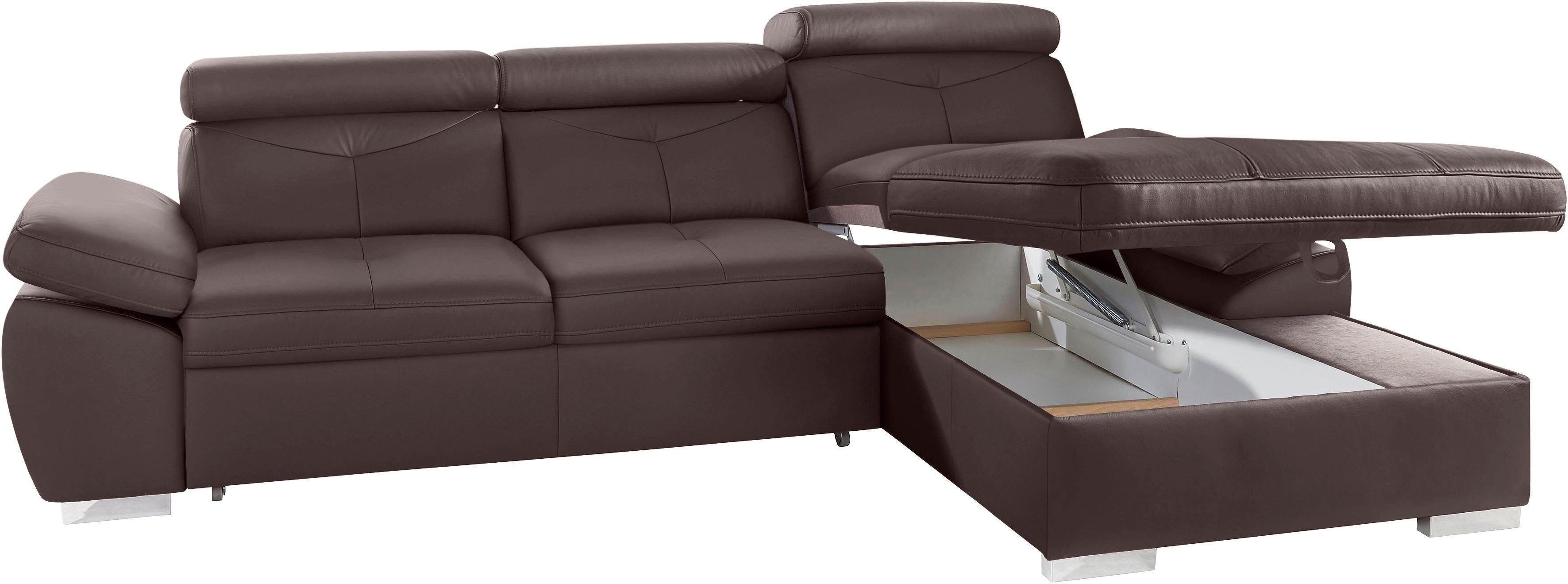 exxpo - sofa fashion Hoekbank Spring, super comfortabel, met armleuning- en hoofdeindefunctie, OTTOs Choice
