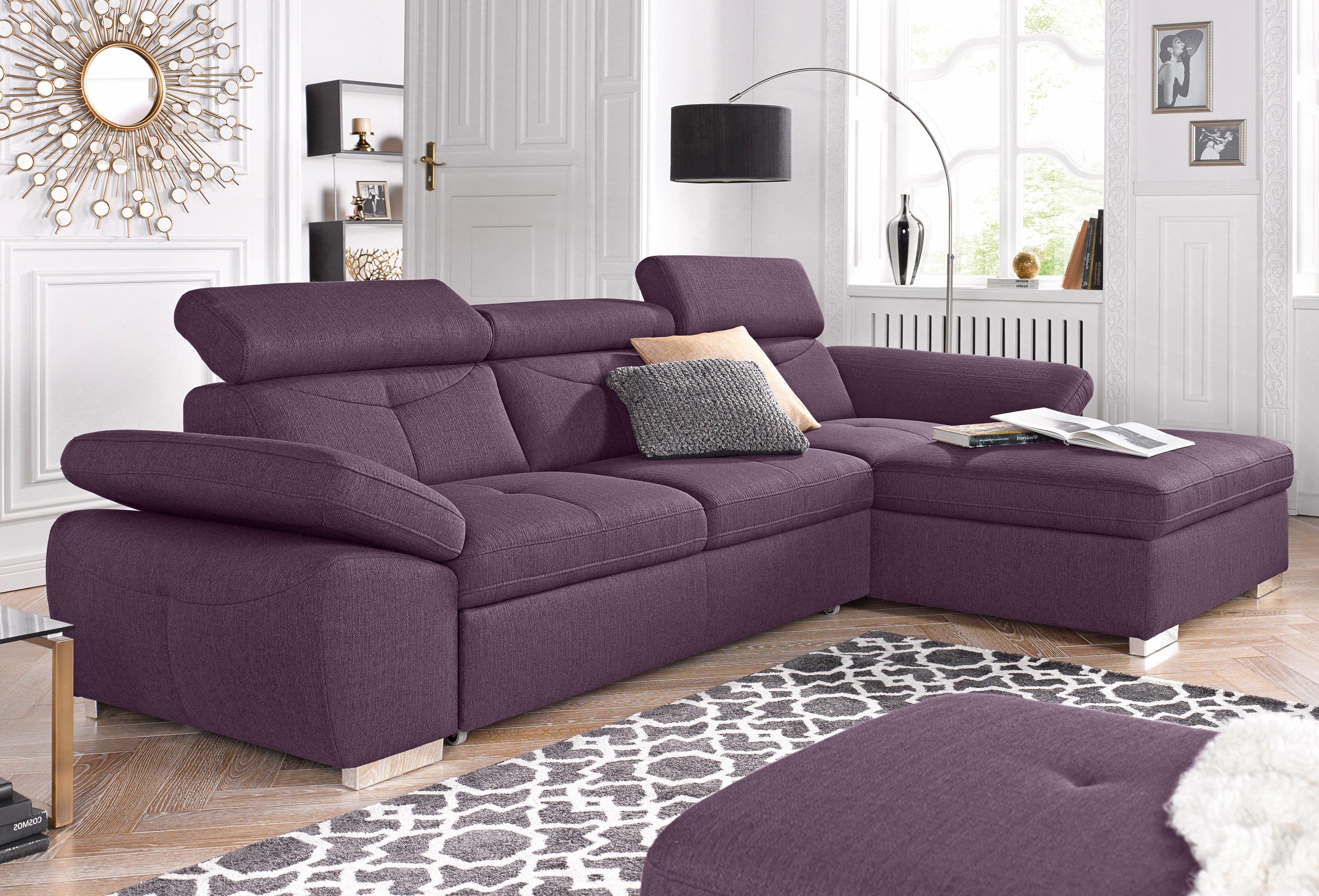 Exxpo - sofa fashion Hoekbank Spring, super comfortabel en comfortabel met arm- en hoofdsteunfunctie