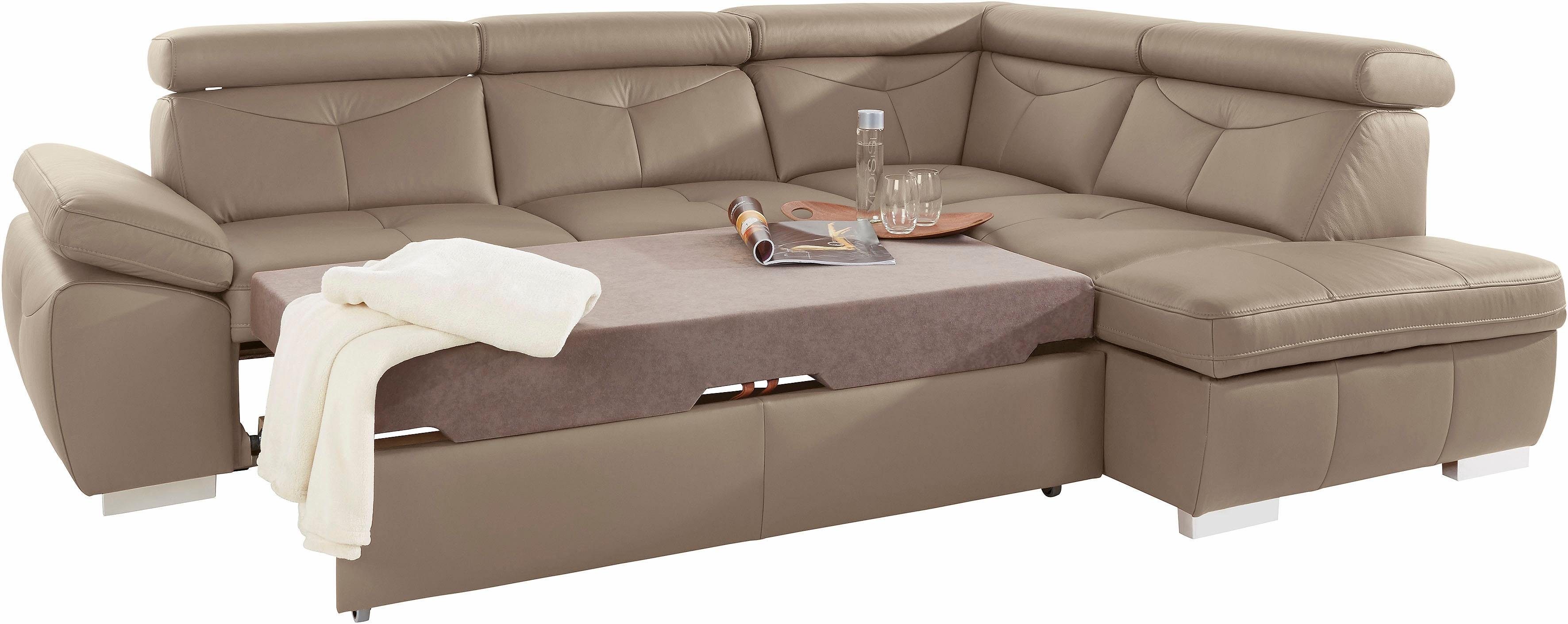 exxpo - sofa fashion Hoekbank Spring, super comfortabel en comfortabel met arm- en hoofdsteunfunctie