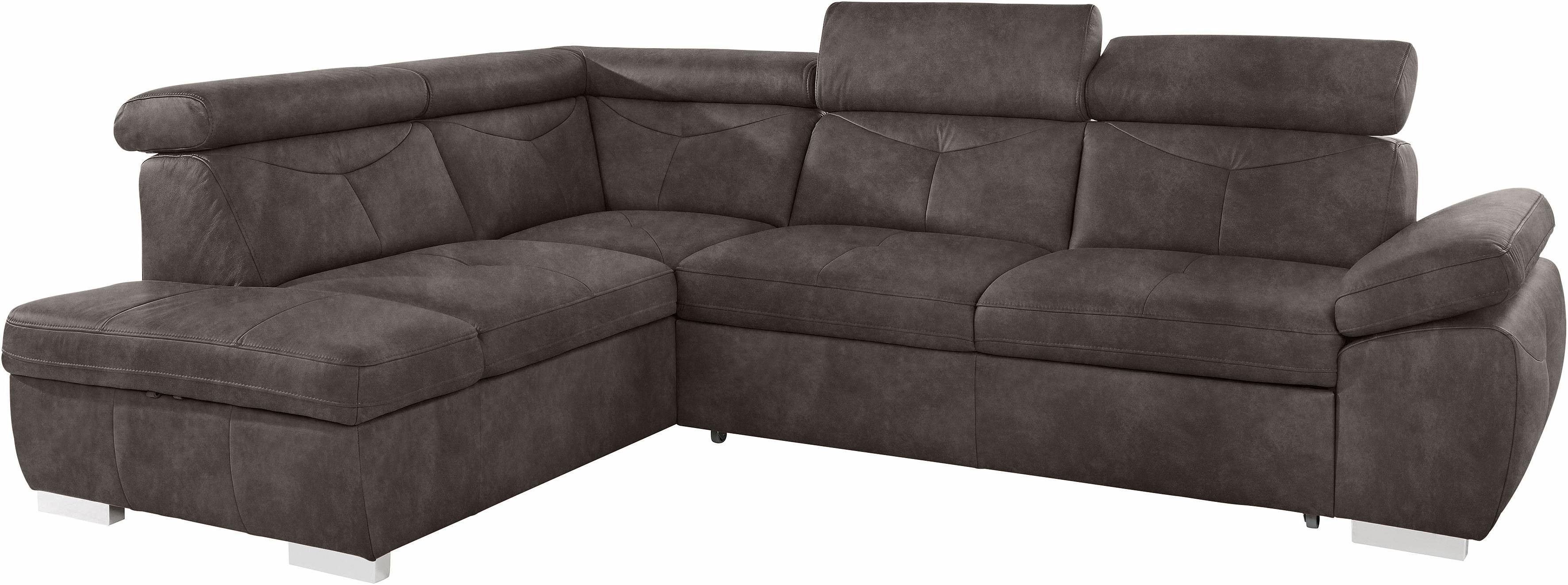 exxpo - sofa fashion Hoekbank Spring, super comfortabel en comfortabel met arm- en hoofdsteunfunctie