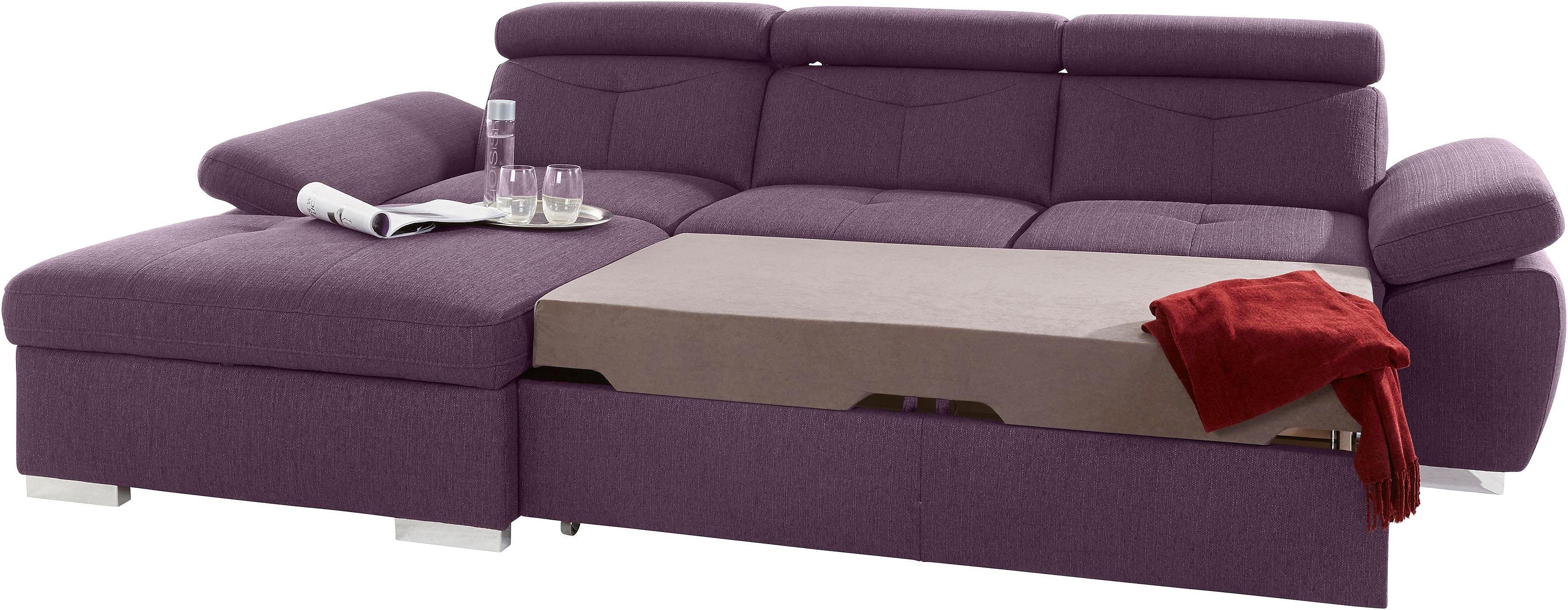 exxpo - sofa fashion Hoekbank Spring, super comfortabel, met armleuning- en hoofdeindefunctie, OTTOs Choice