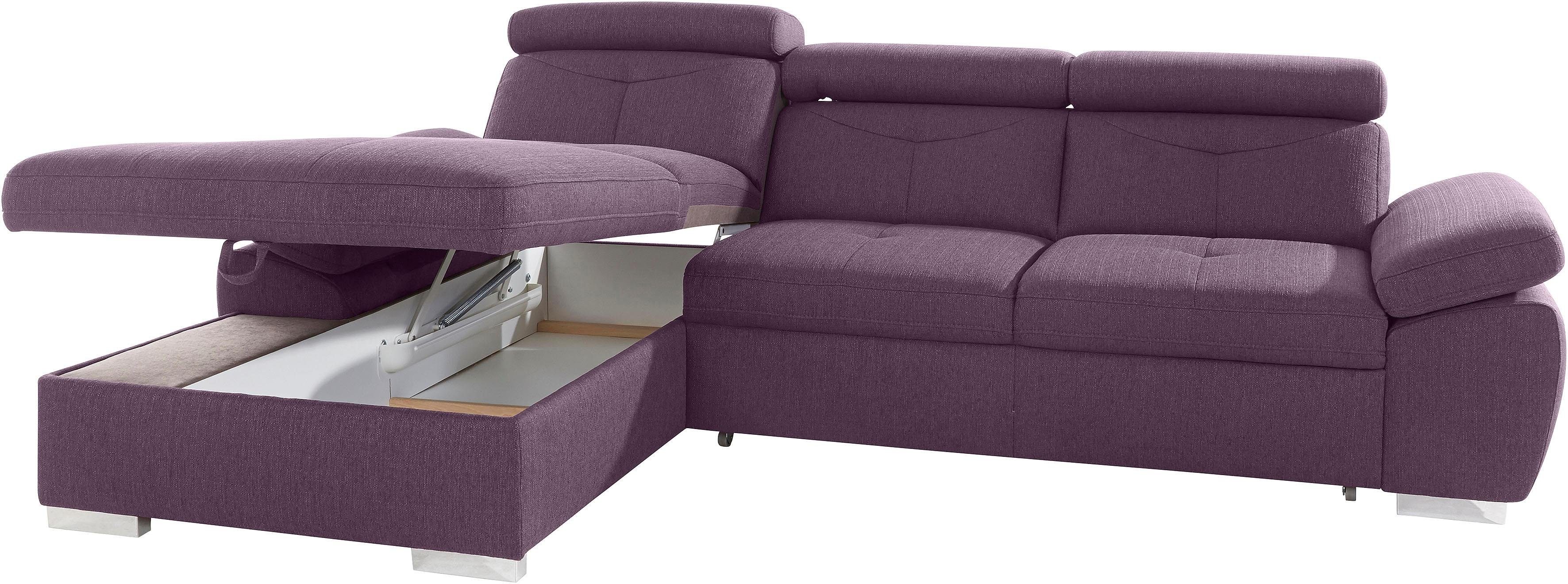 exxpo - sofa fashion Hoekbank Spring, super comfortabel, met armleuning- en hoofdeindefunctie, OTTOs Choice