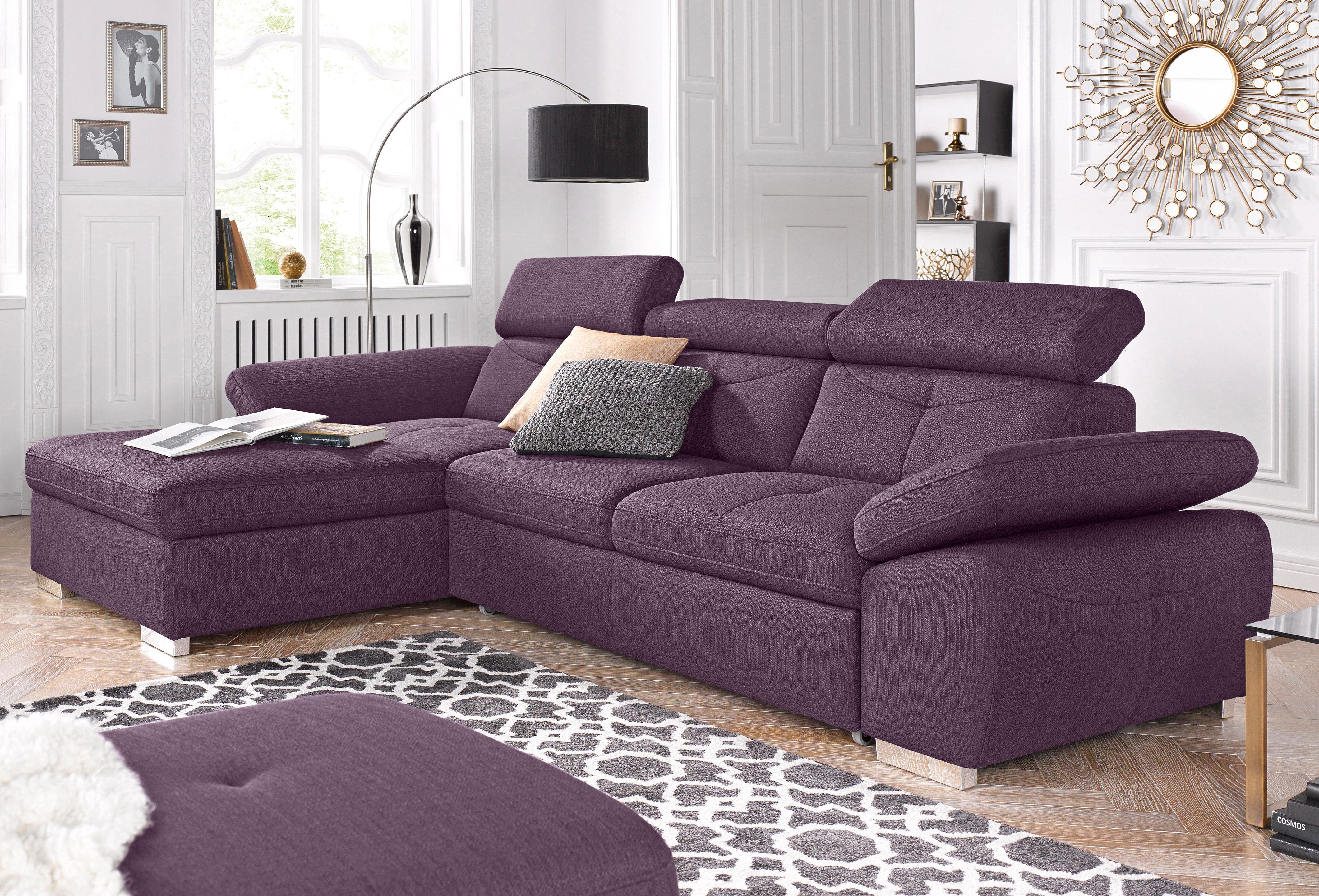 Exxpo - sofa fashion Hoekbank Spring, super comfortabel en comfortabel met arm- en hoofdsteunfunctie