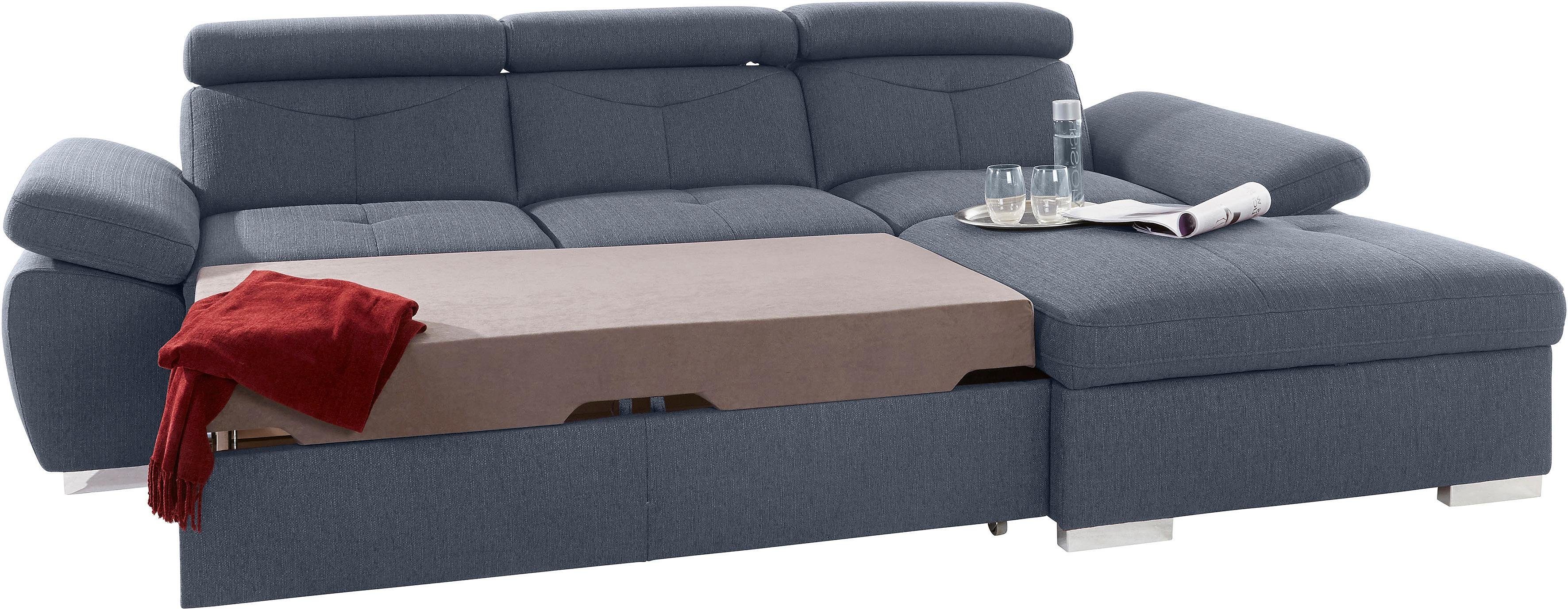 exxpo - sofa fashion Hoekbank Spring, super comfortabel, met armleuning- en hoofdeindefunctie, OTTOs Choice