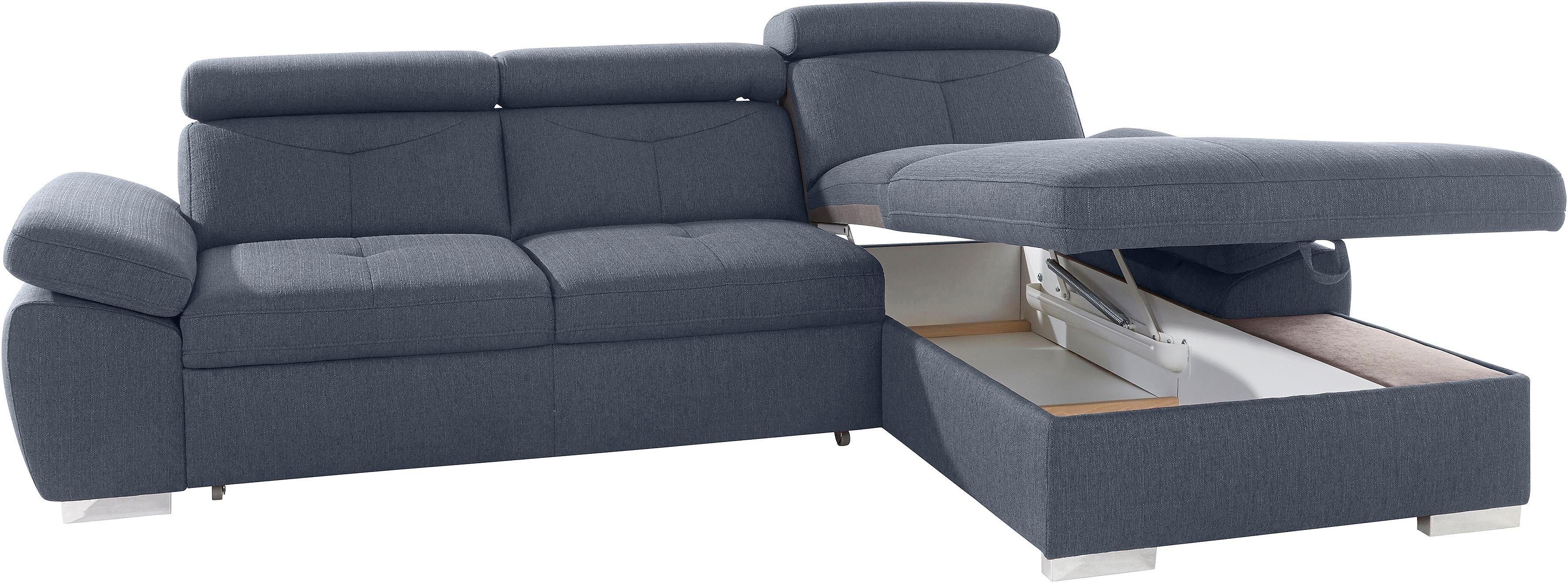 exxpo - sofa fashion Hoekbank Spring, super comfortabel, met armleuning- en hoofdeindefunctie, OTTOs Choice