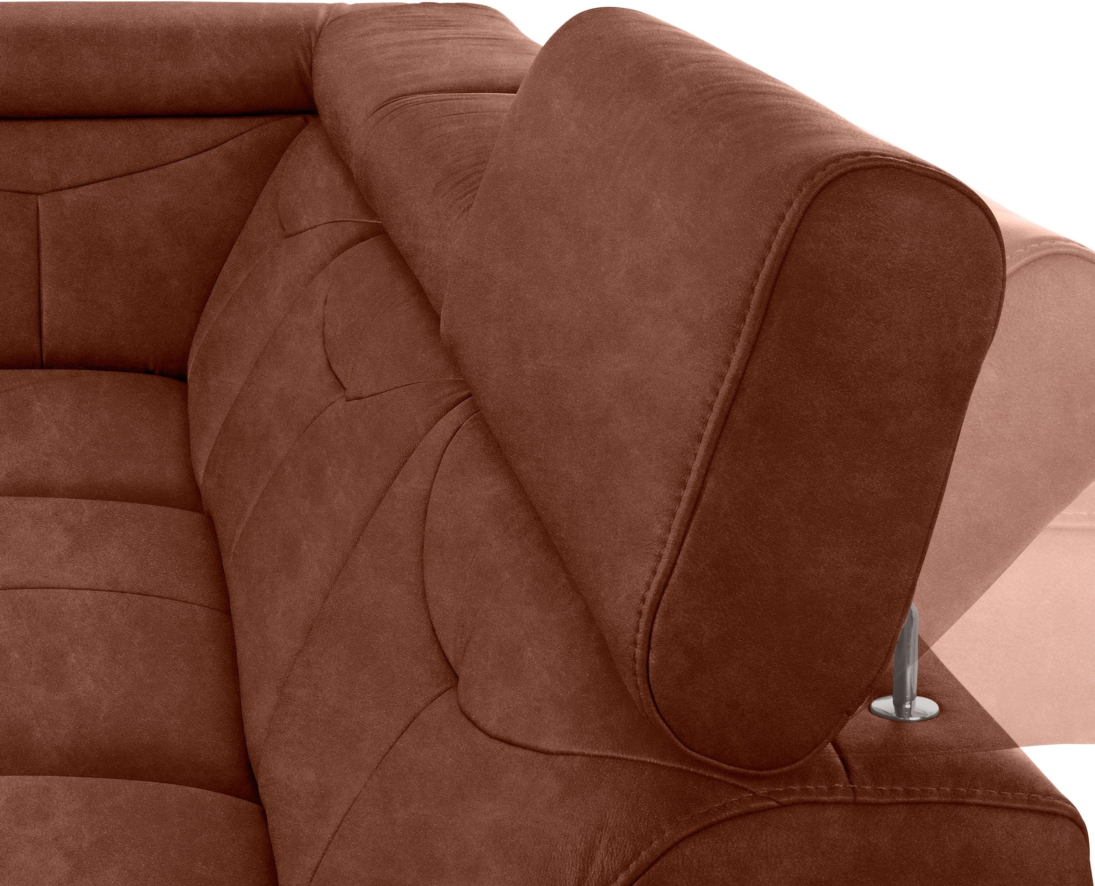exxpo - sofa fashion Hoekbank Spring, super comfortabel en comfortabel met arm- en hoofdsteunfunctie