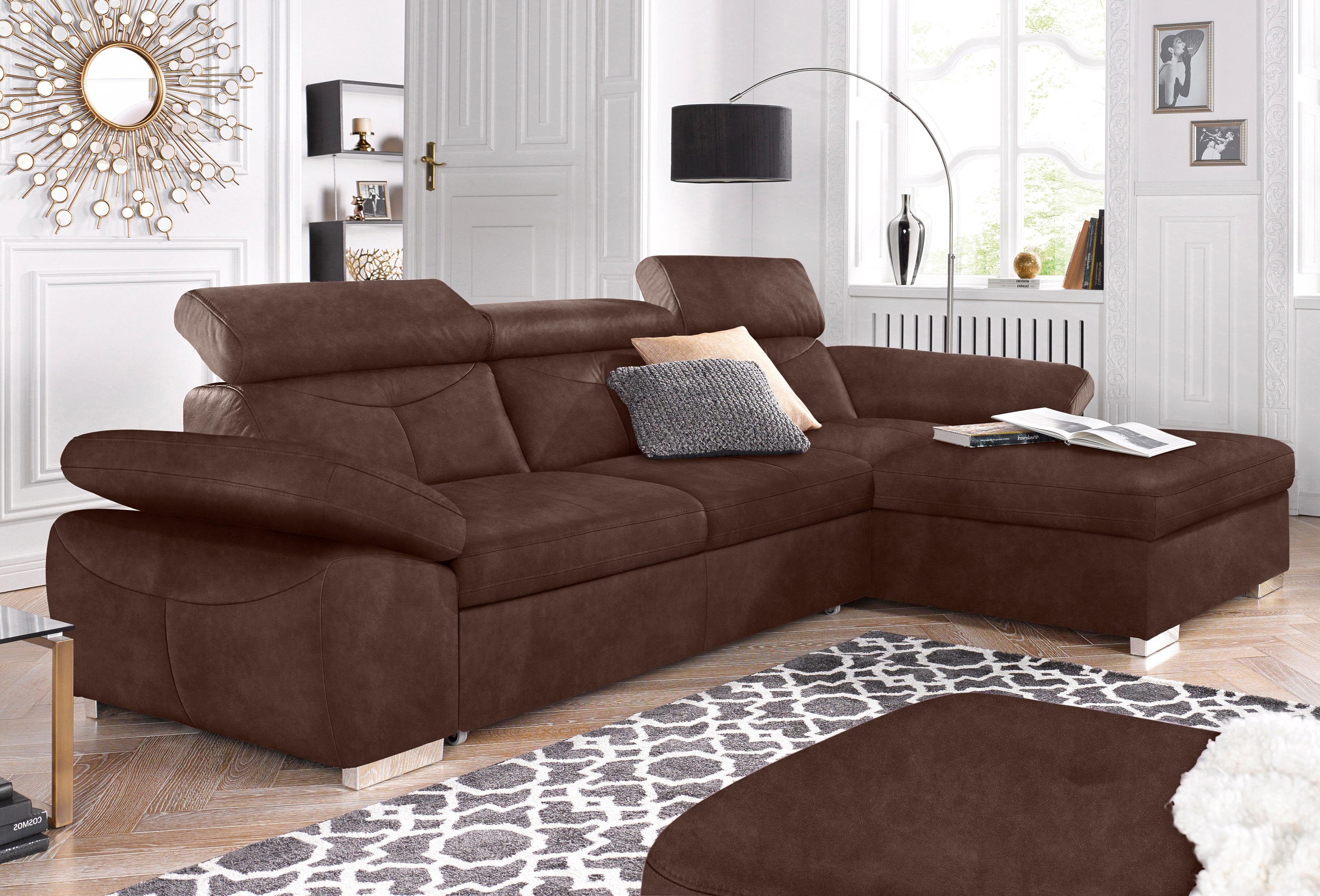 Exxpo - sofa fashion Hoekbank Spring, super comfortabel en comfortabel met arm- en hoofdsteunfunctie