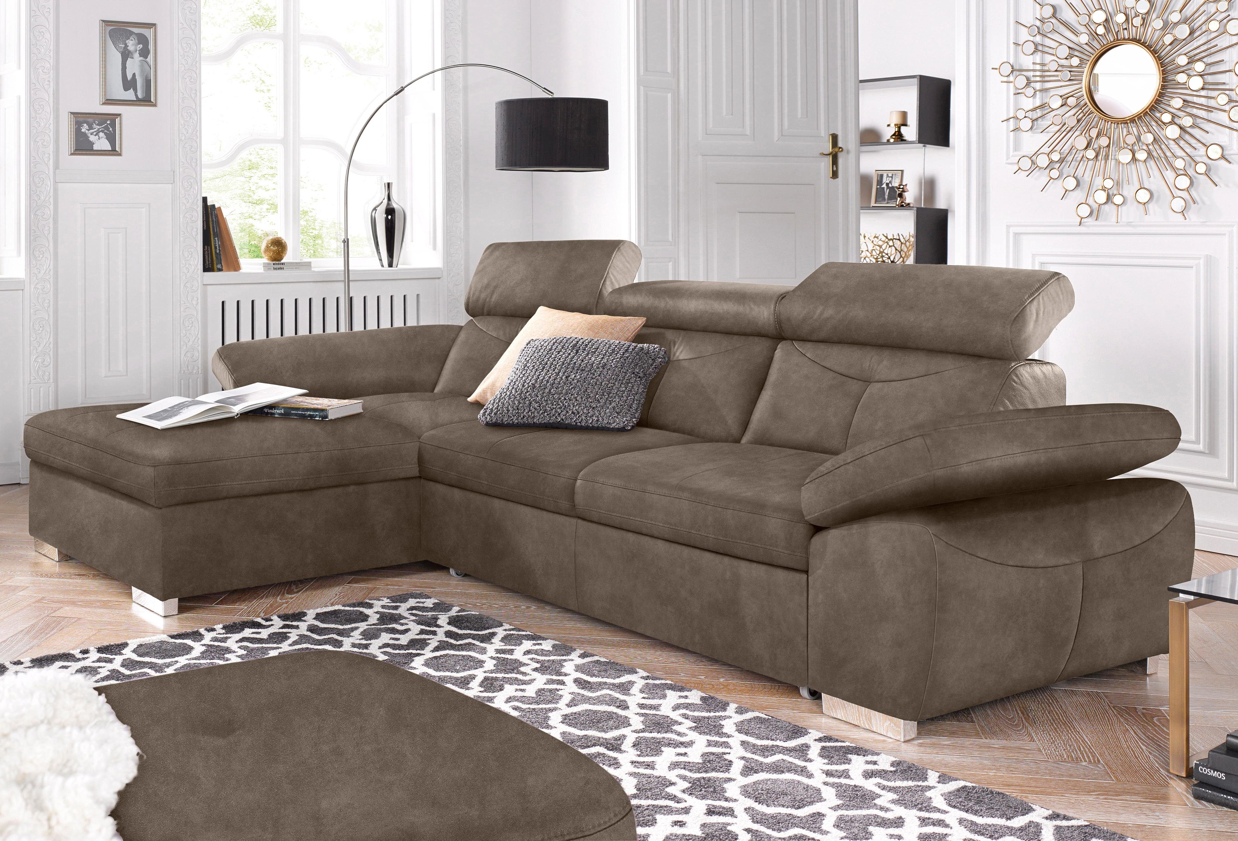 exxpo - sofa fashion Hoekbank naar keuze met slaapfunctie en bedkist