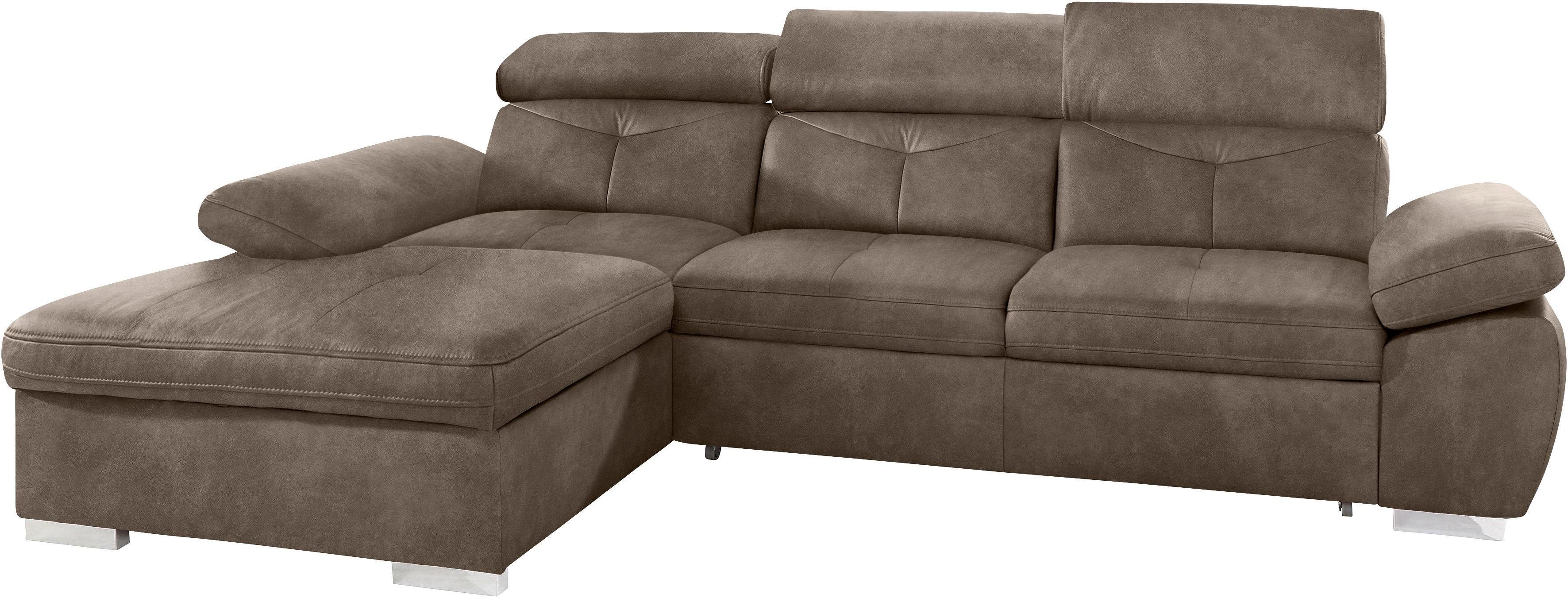 exxpo - sofa fashion Hoekbank Spring, super comfortabel, met armleuning- en hoofdeindefunctie, OTTOs Choice