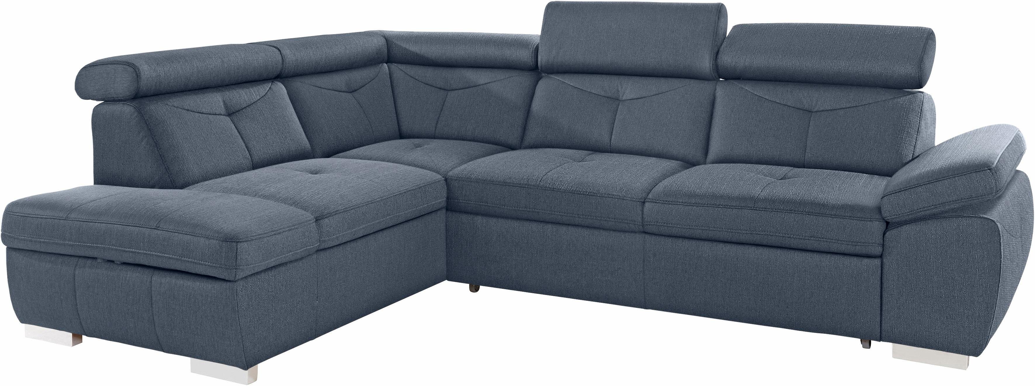 exxpo - sofa fashion Hoekbank Spring, super comfortabel en comfortabel met arm- en hoofdsteunfunctie