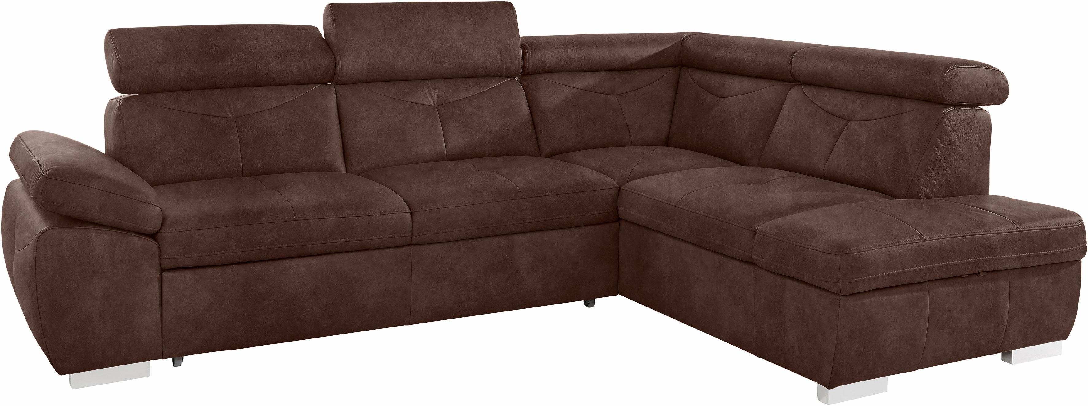 exxpo - sofa fashion Hoekbank Spring, super comfortabel en comfortabel met arm- en hoofdsteunfunctie