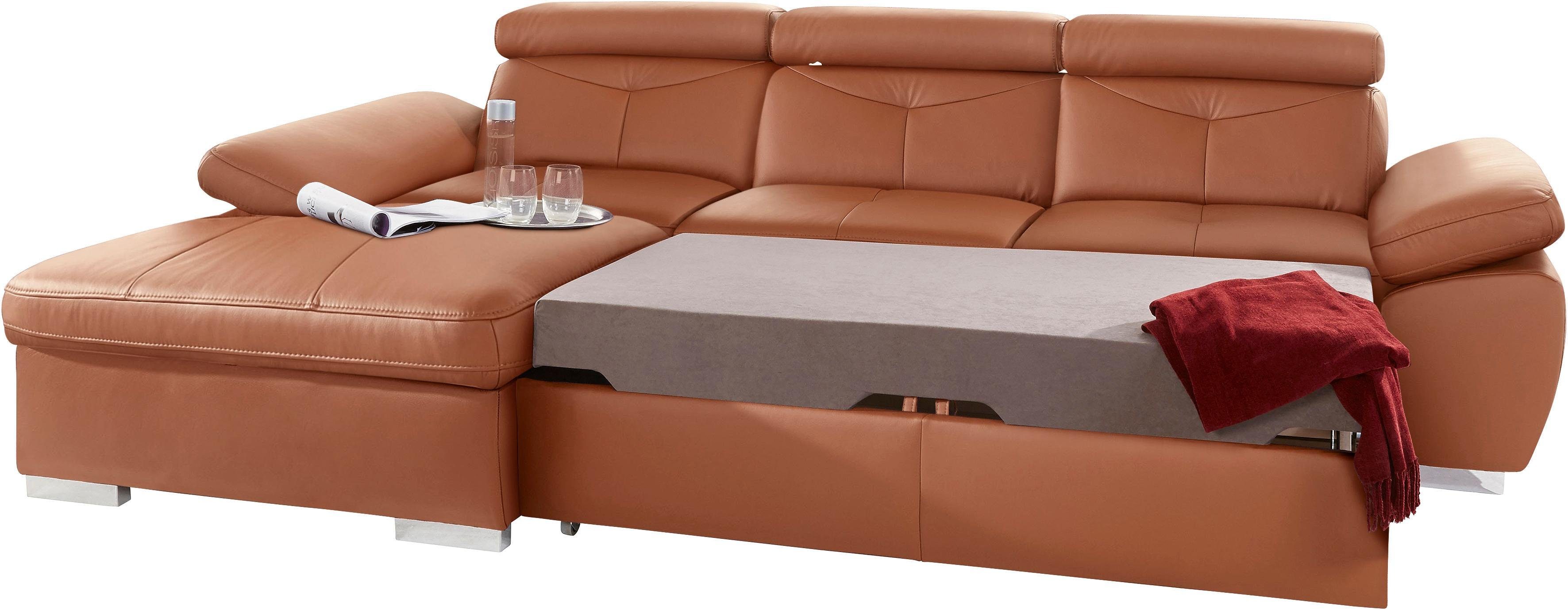 exxpo - sofa fashion Hoekbank Spring, super comfortabel, met armleuning- en hoofdeindefunctie, OTTOs Choice