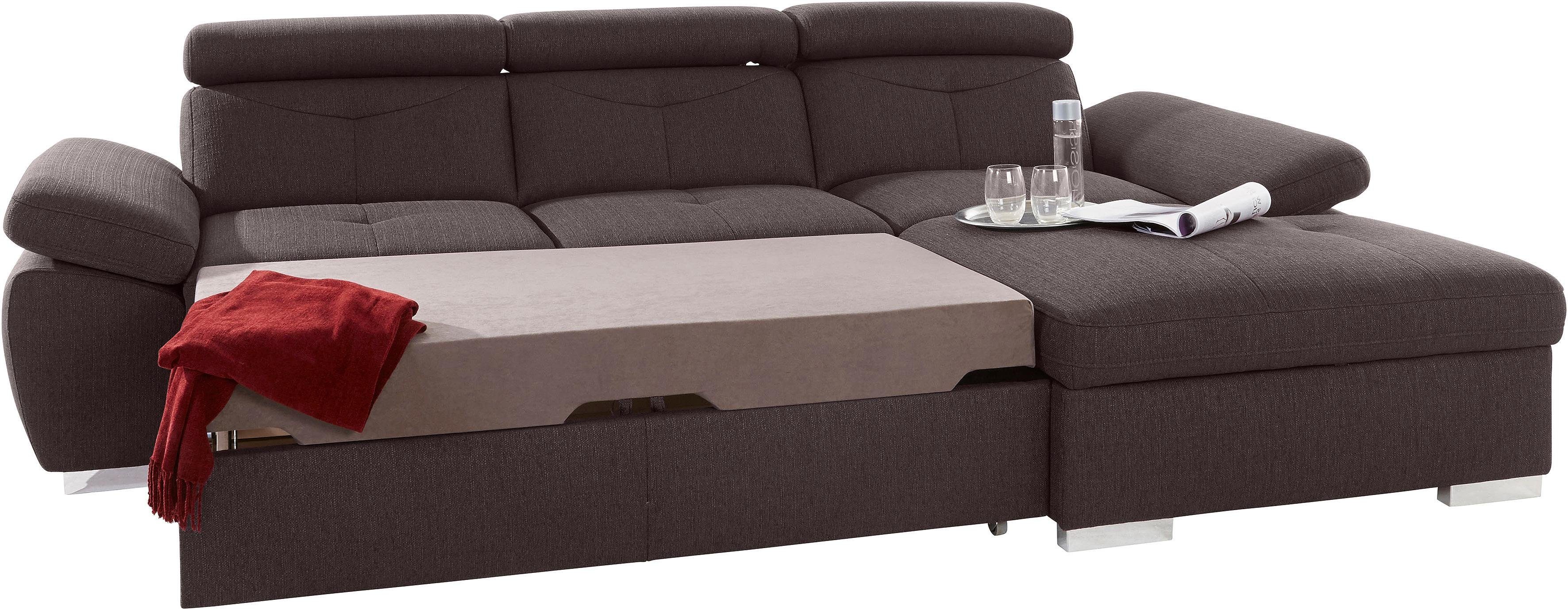 exxpo - sofa fashion Hoekbank Spring, super comfortabel, met armleuning- en hoofdeindefunctie, OTTOs Choice