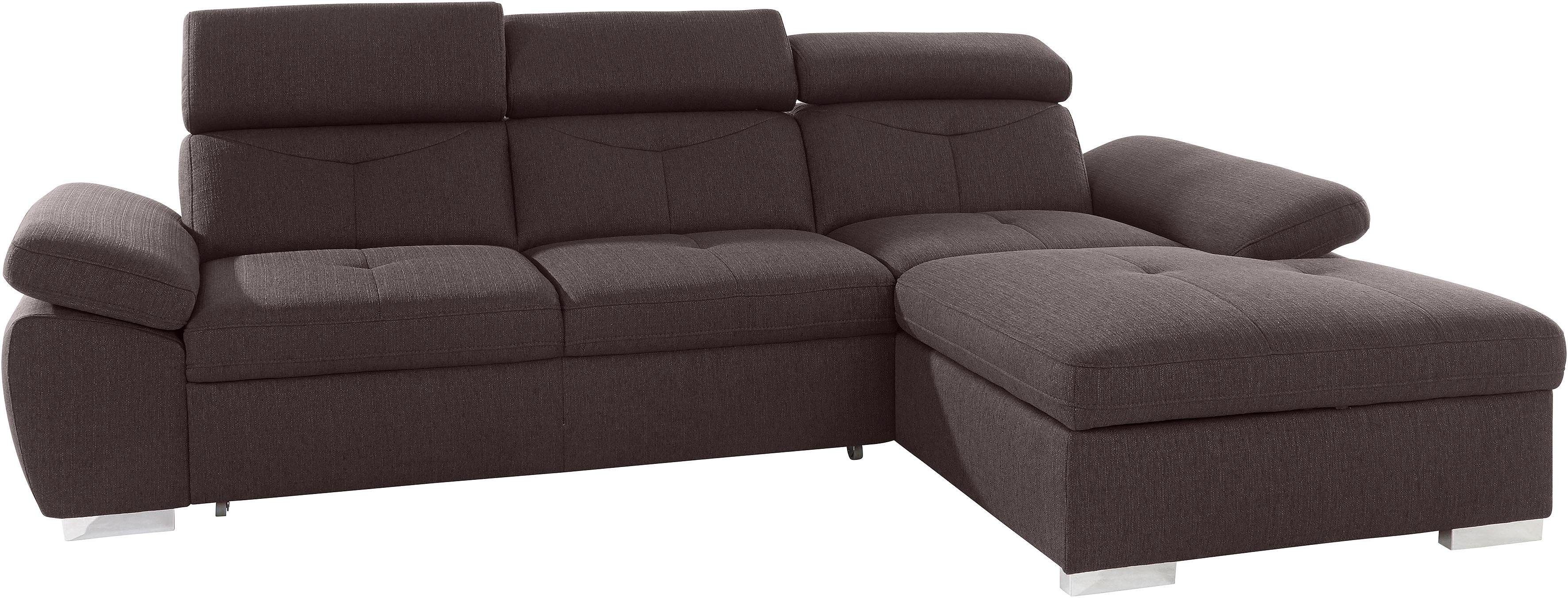 exxpo - sofa fashion Hoekbank Spring, super comfortabel, met armleuning- en hoofdeindefunctie, OTTOs Choice