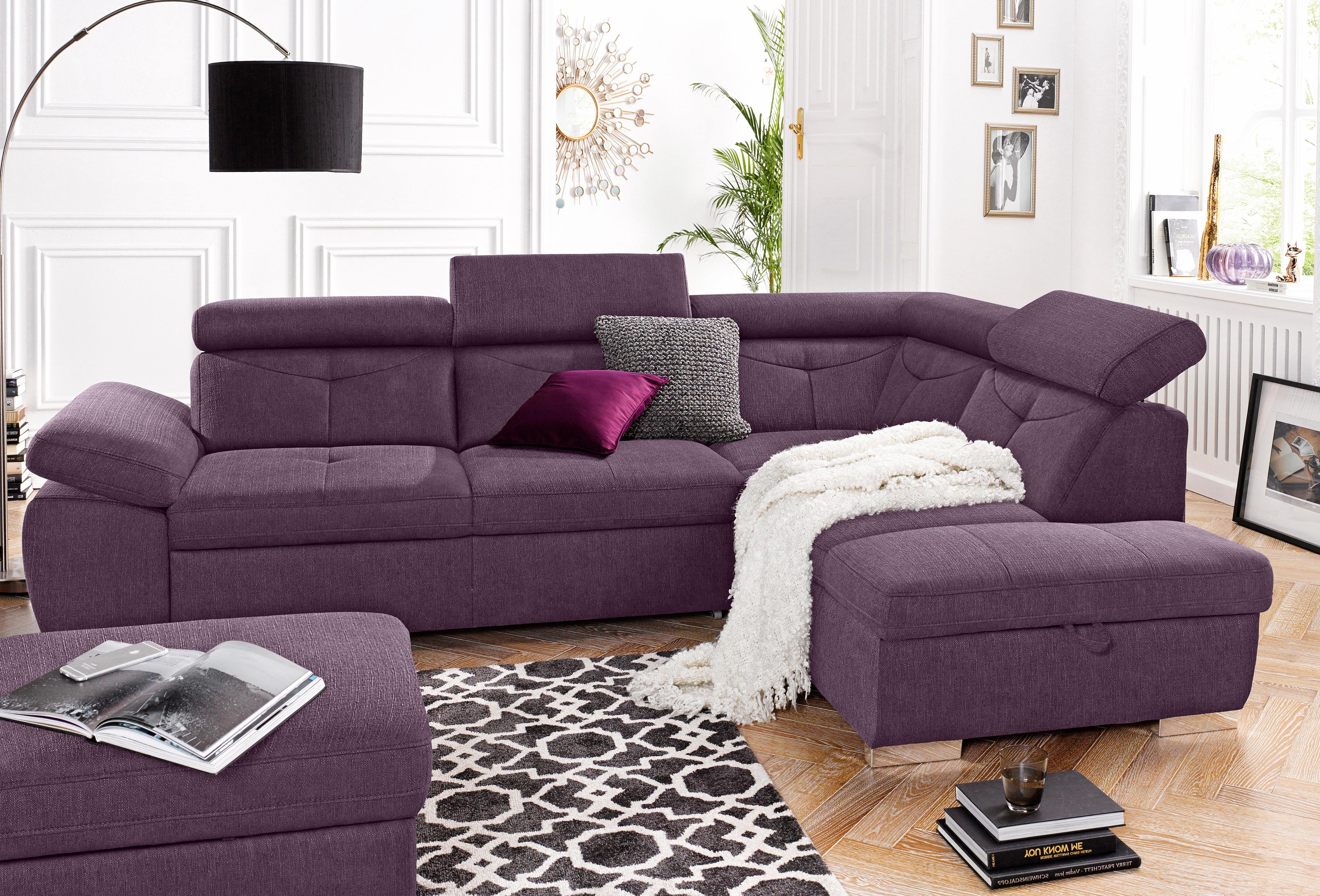 Exxpo - sofa fashion Hoekbank Spring, super comfortabel en comfortabel met arm- en hoofdsteunfunctie