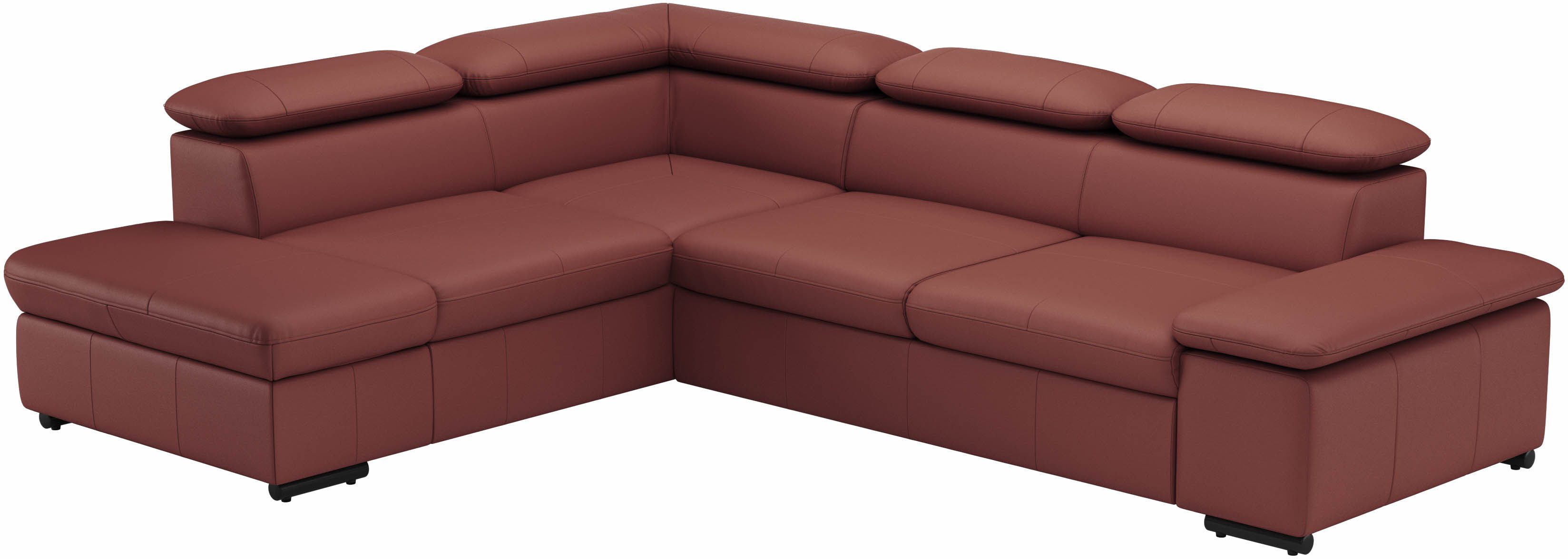 sit&more Hoekbank Alcudia L-vorm met armverstelling, optionele hoofdeindverstelling en bedfunctie