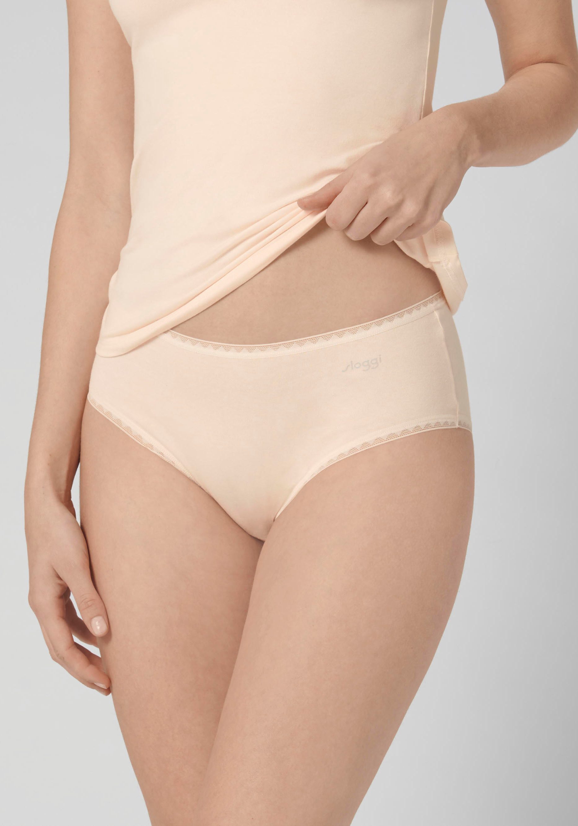 Sloggi Slip GO Midi C2P zachte kantdetails (2 stuks, Set van 2)