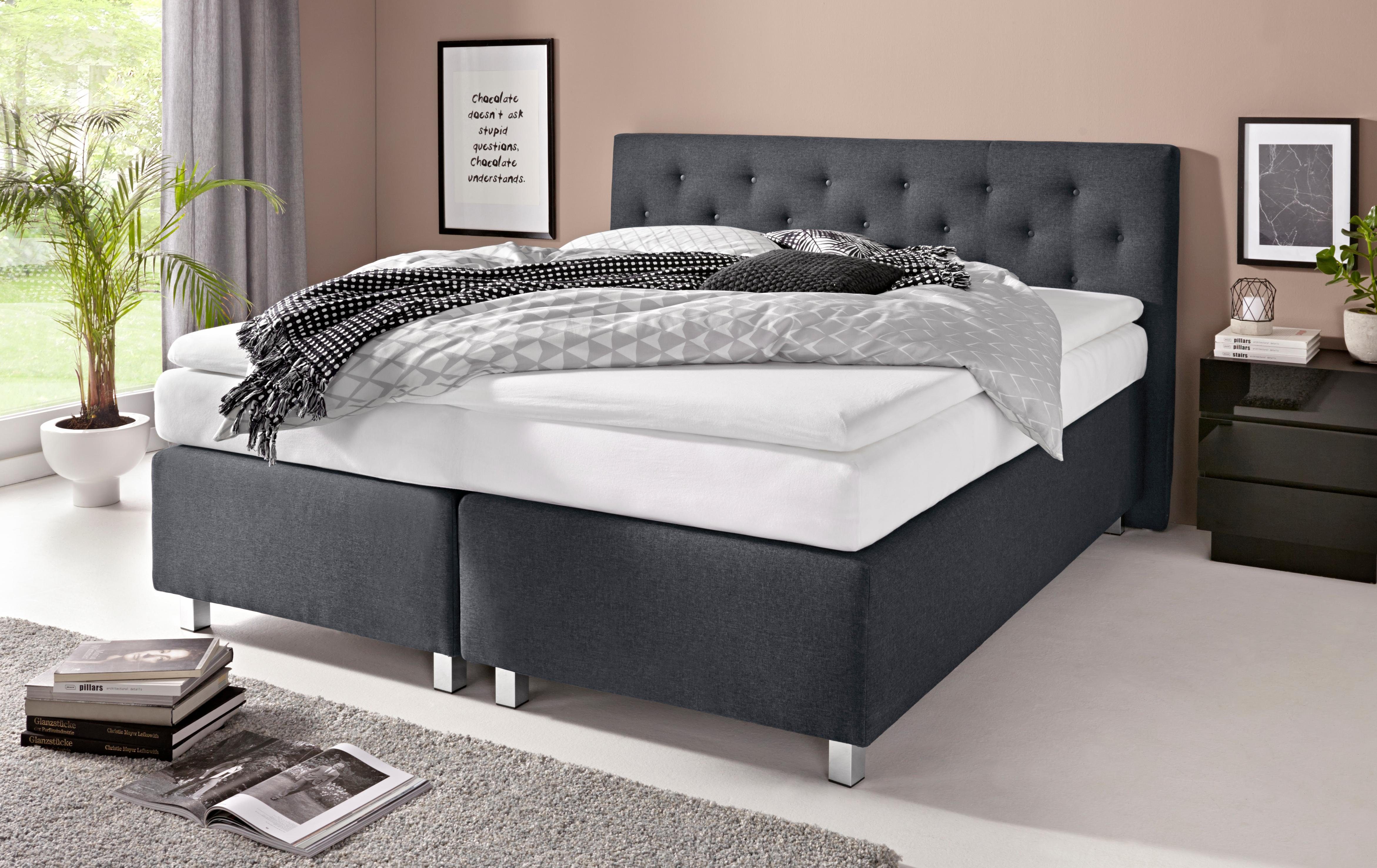 Westfalia Polsterbetten Boxspring in diverse uitvoeringen boxsprings grijs