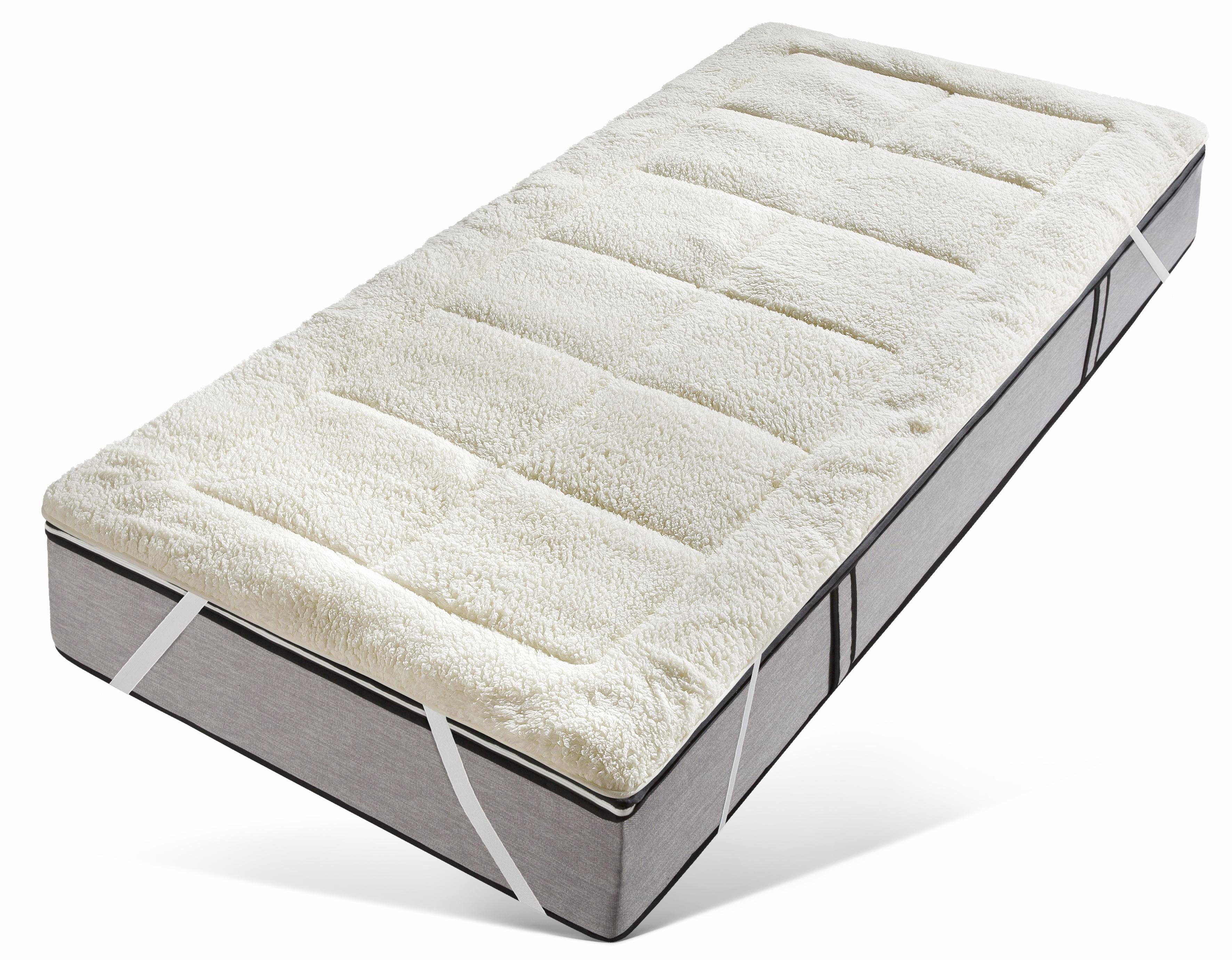RIBECO Matrasdek Luise, in laminaatlook, 90x200 cm en andere maten Dekbed aan beide zijden bruikbaar voor zomer en winter, wasbaar tot 60°C