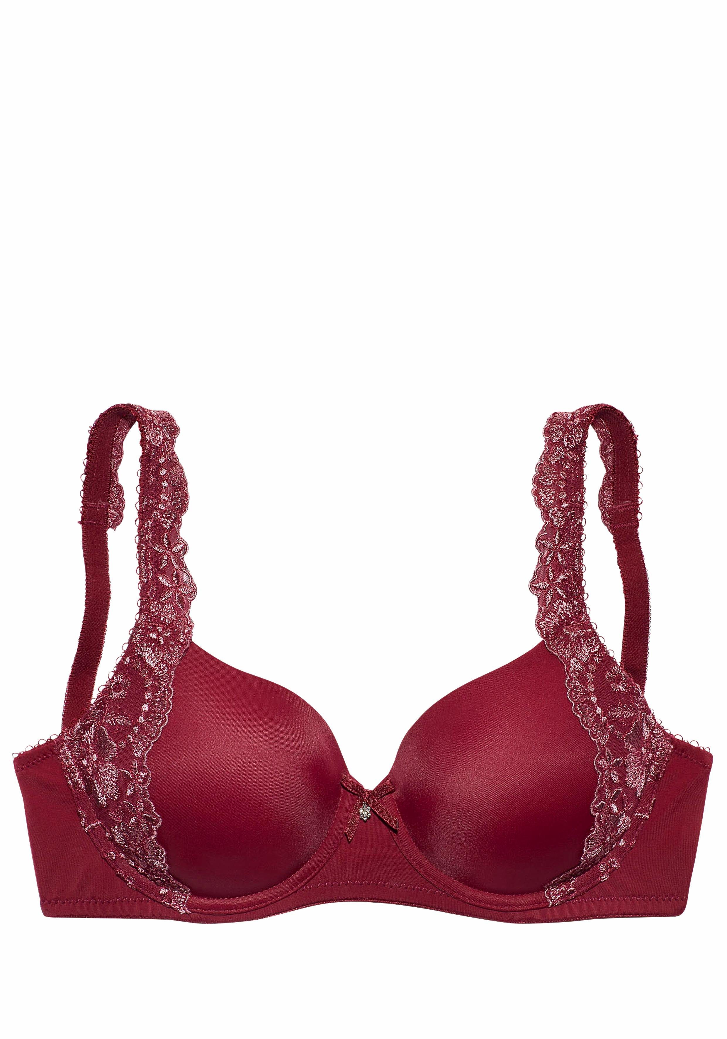 Lascana Bh met steuncups WANDA met beugel en geborduurde kant opzij, dessous