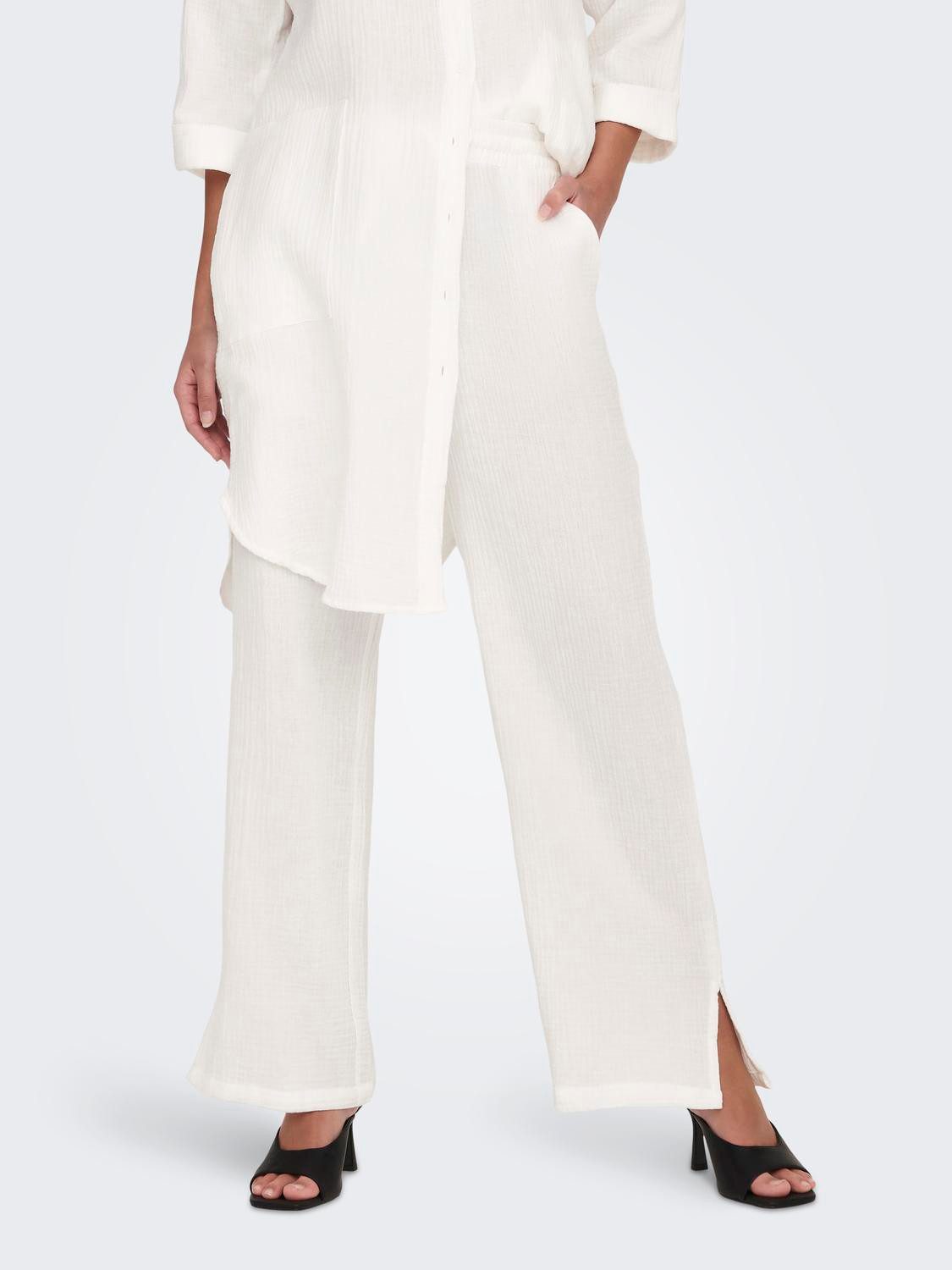 JDY Comfortbroek THEIS LIFE WIDE SLIT PANT WVN NOOS
