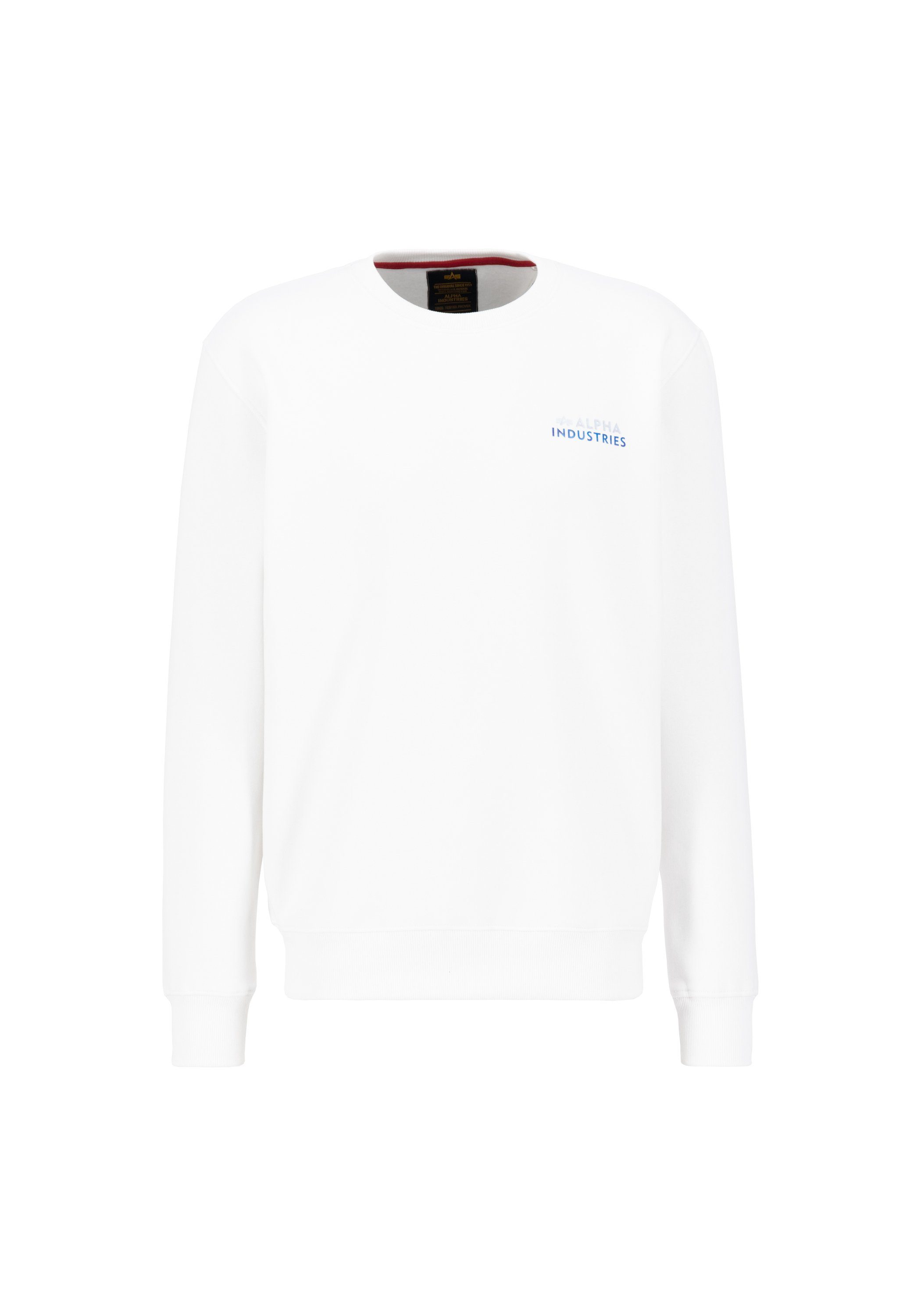 Alpha Industries Sweater ALPHA INDUSTRIES Men - Sweatshirts Holographic SL Sweater heren sweaters maat 3XL wit