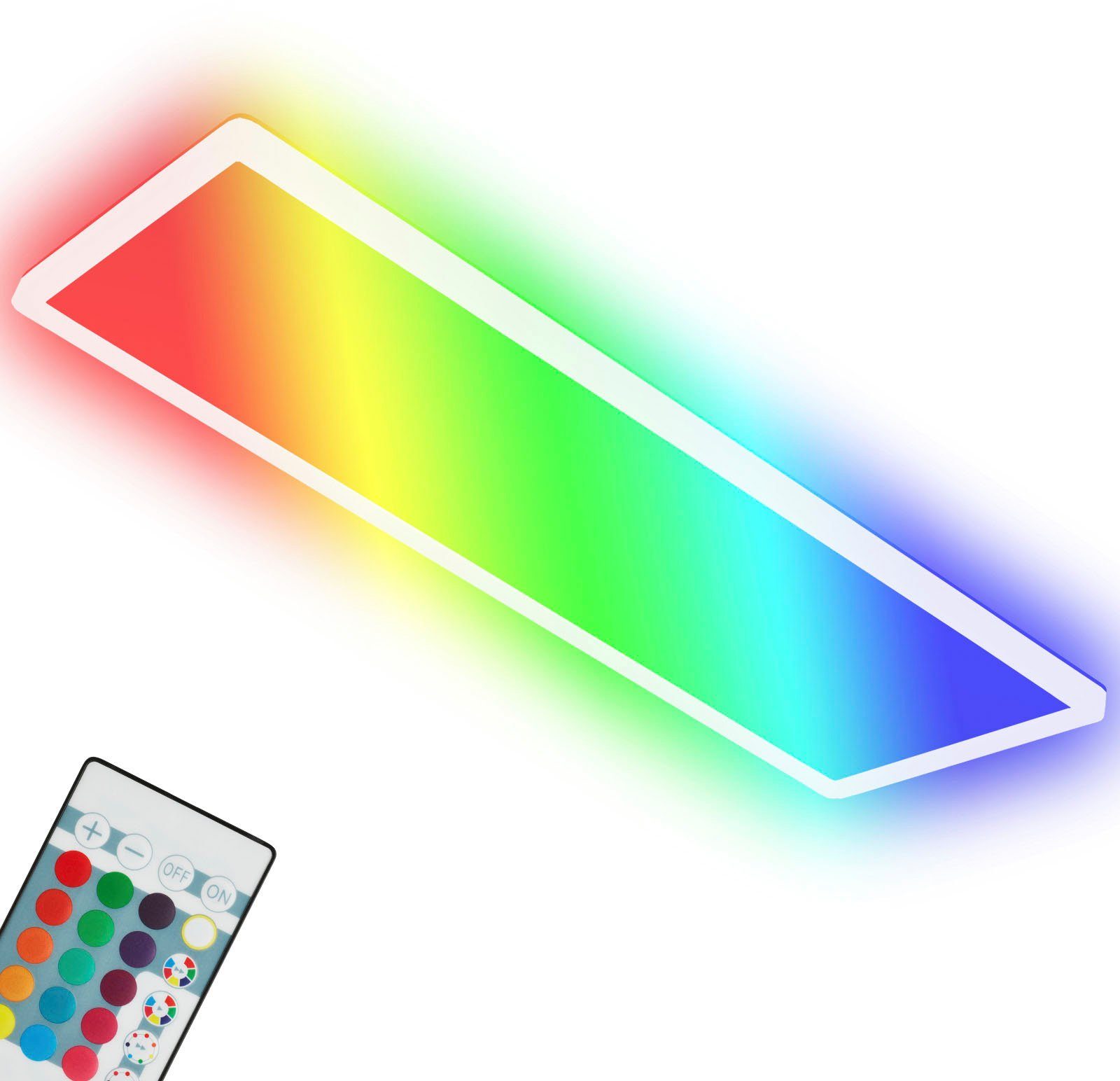 Briloner Leuchten Led-paneel 7404016 SLIM Plafondlamp, 58x20x3 cm, wit, 22W, woonkamer, slaapkamer, keuken