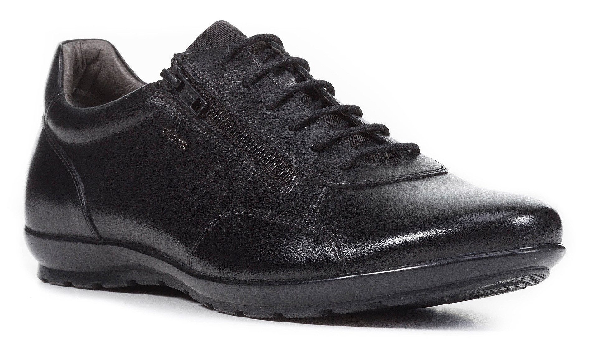 Geox Veterschoenen , business schoen, pak schoen, sneaker met extra rits heren veterschoenen maat 47 zwart