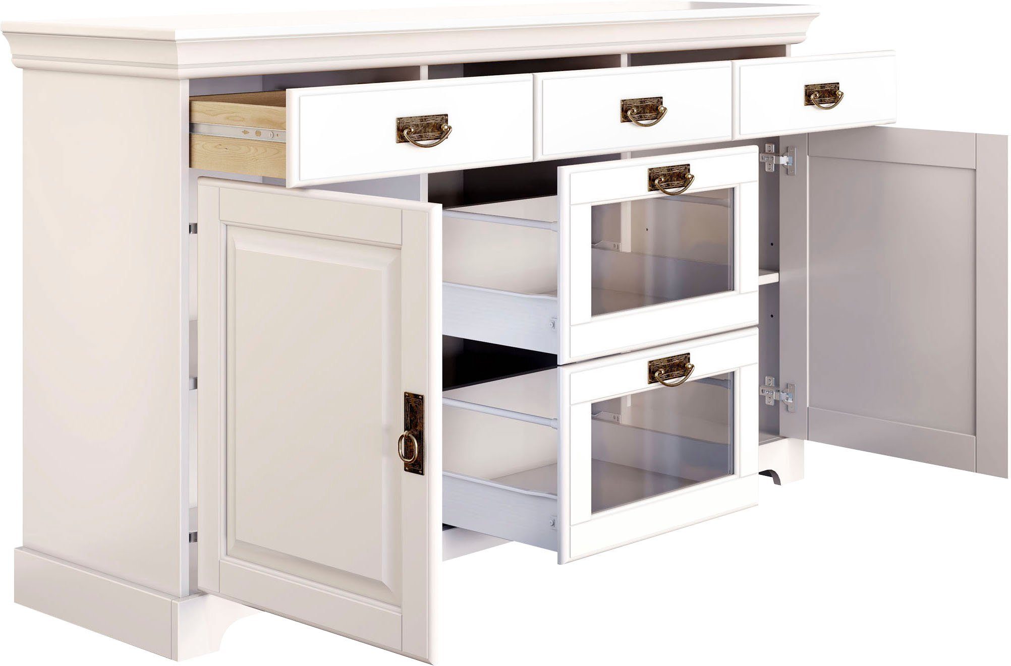 Home affaire Dressoir Rügen Commode van massief dennenhout, FSC®, breedte 145 of 180 cm
