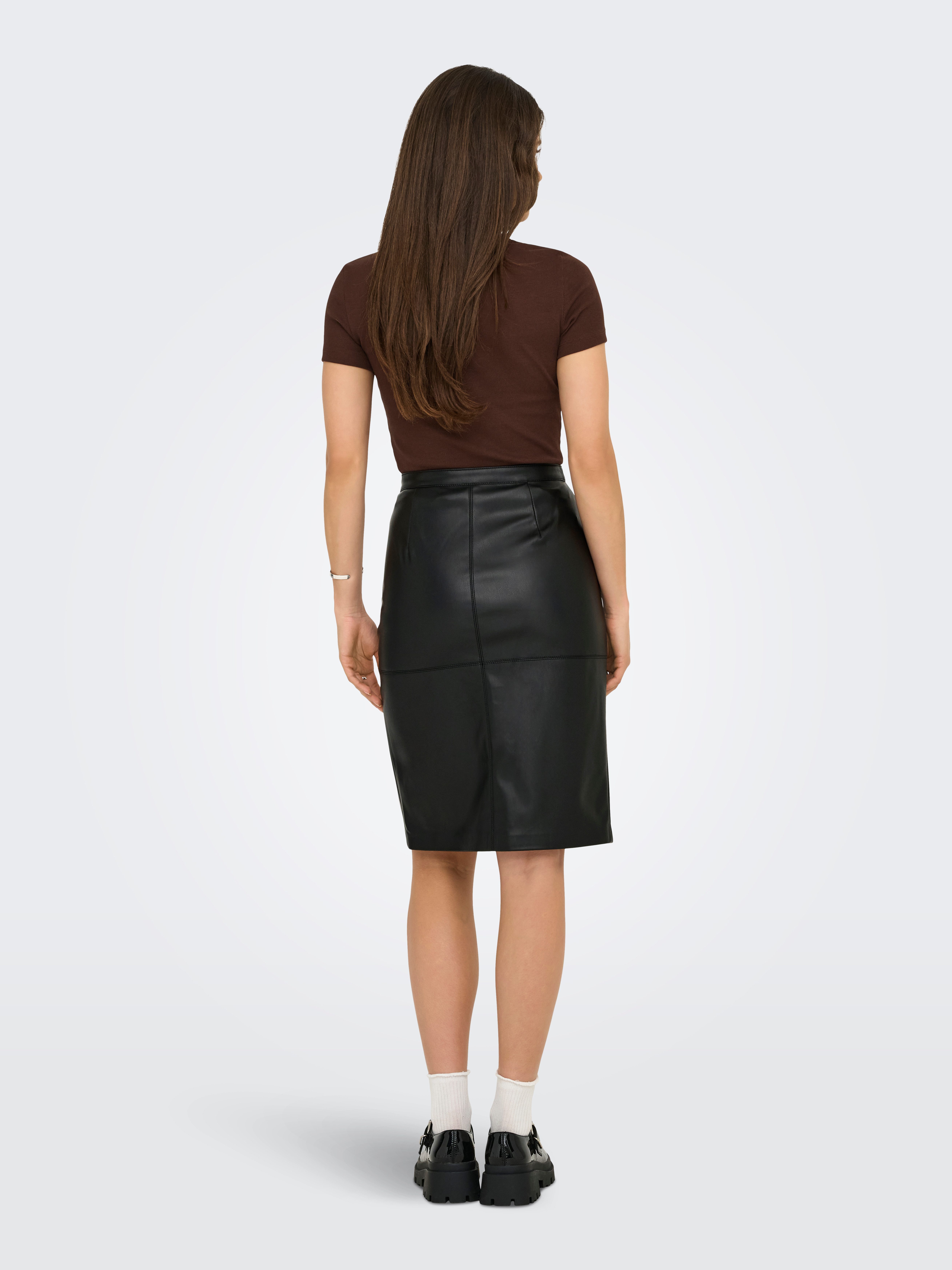 Only Imitatieleren rok ONLOLINE FAUX LEATHER SKIRT OTW NOOS