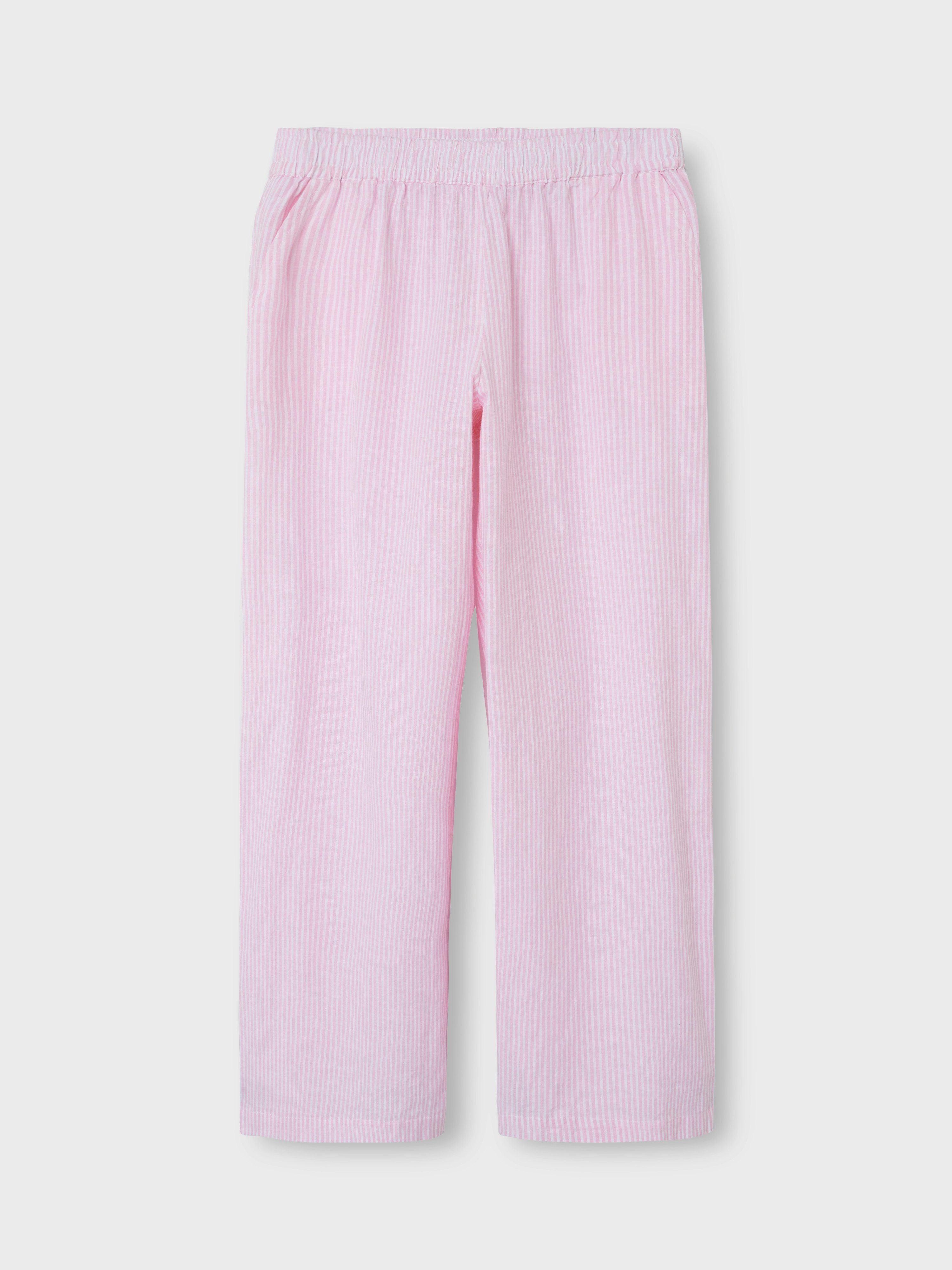 Name It Comfortbroek NKNJELA voor meisjes en jongens met wijde pijpen en elastiek