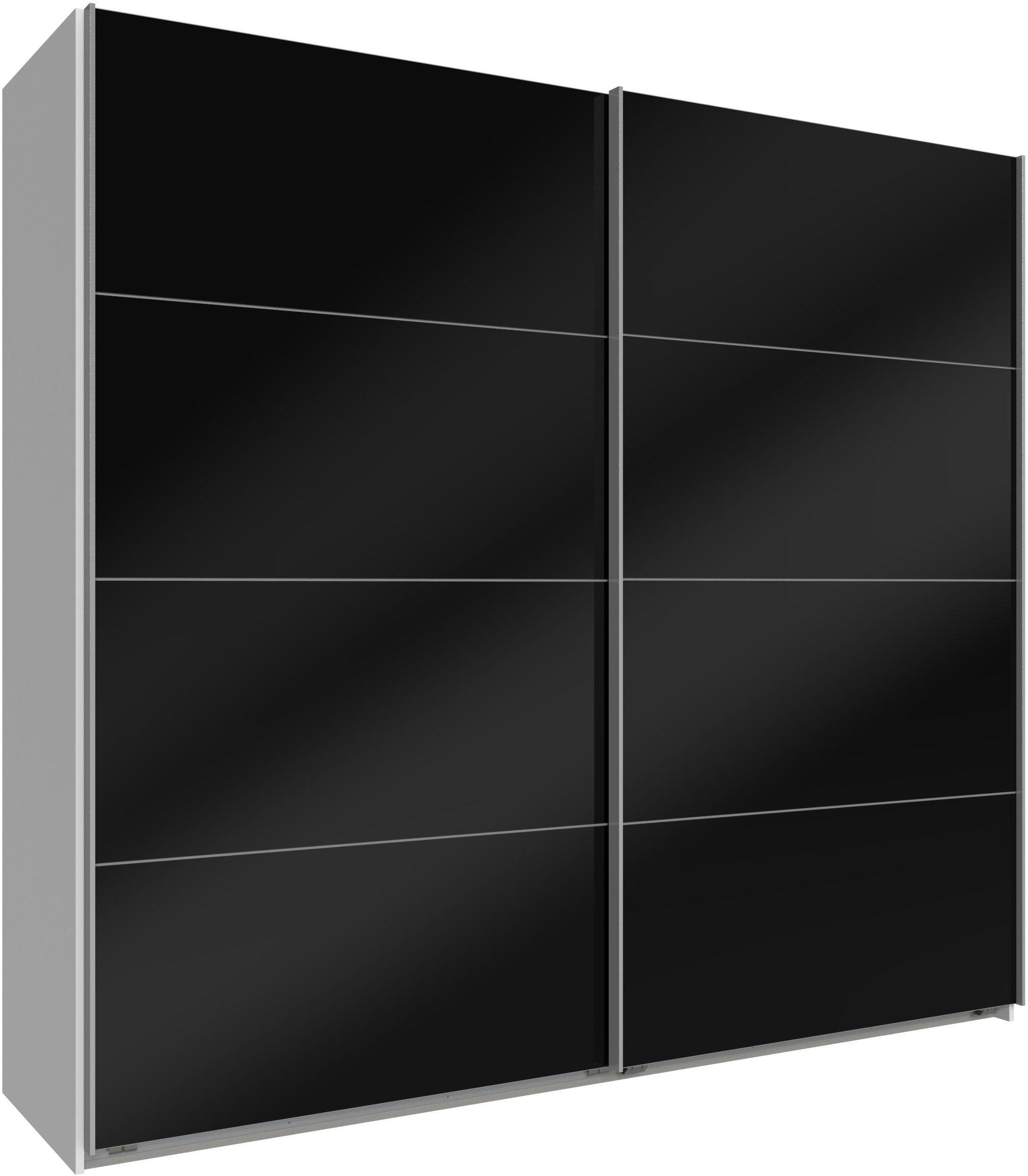 Wimex Zweefdeurkast Easy met vol glas zweefdeurkasten maat 225 cm x 210 cm x 65 cm wit