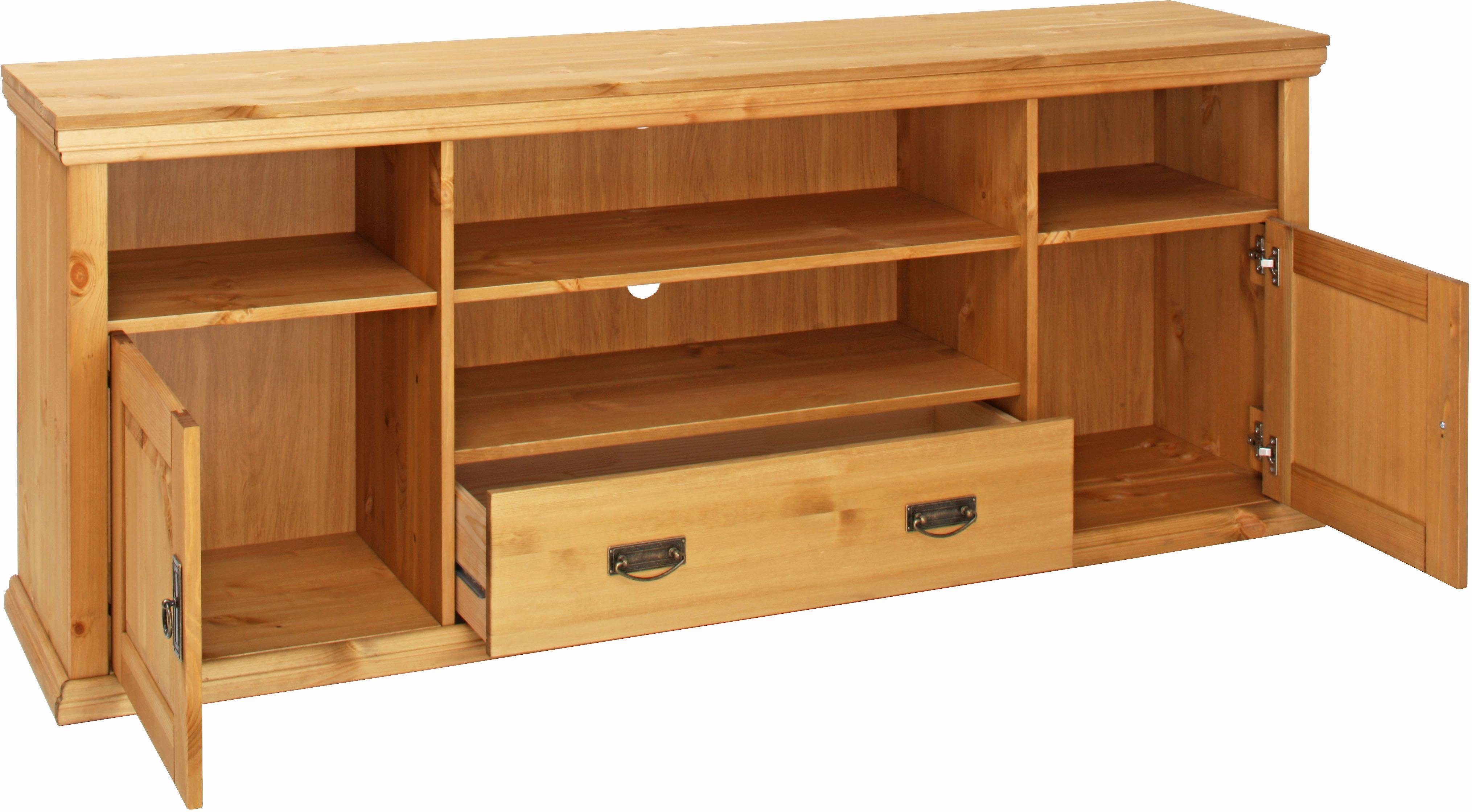 Home affaire Tv-meubel Konrad TV-meubel, TV-kast Breedte 169 cm, hoogte 67 cm, metalen handgrepen, kabeldoorvoer