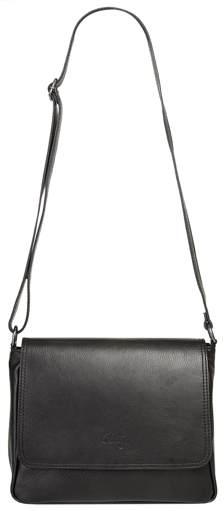 Cluty Schoudertas echt leer, made in italy