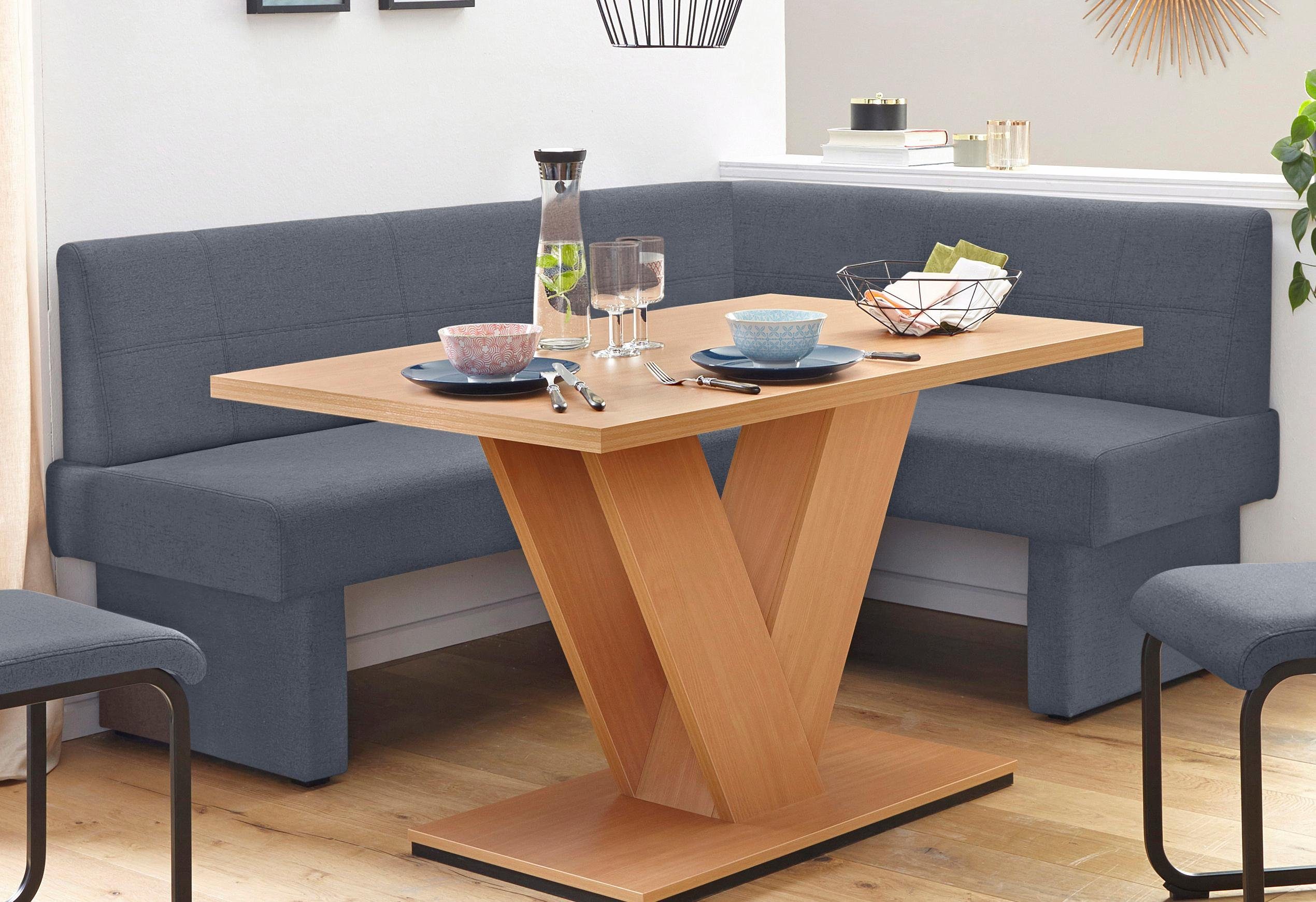 Home affaire Hoekbank grijs, hoekbanken
