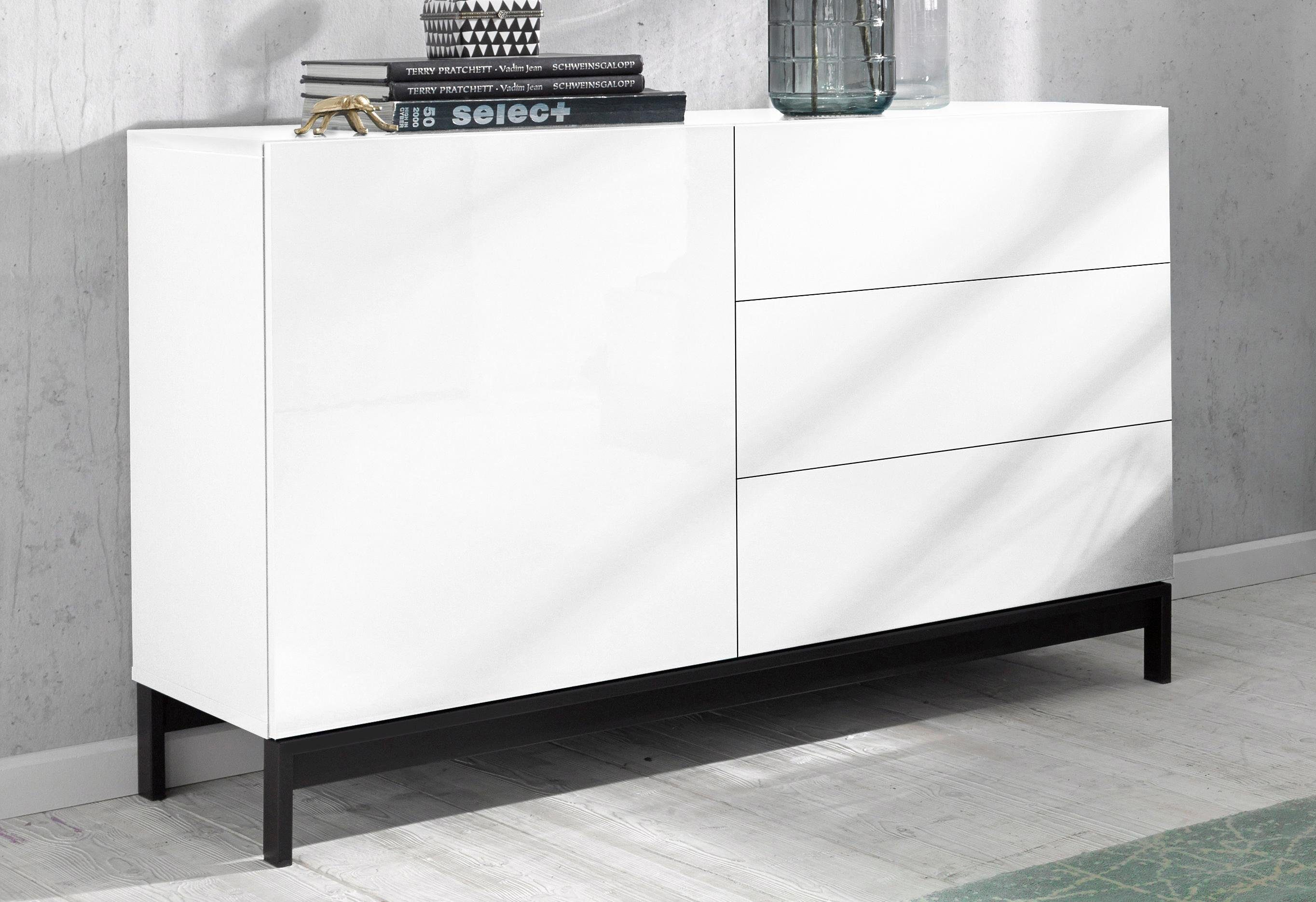INOSIGN Dressoir Metis Breedte 110 cm dressoirs maat 110x40x72 cm wit