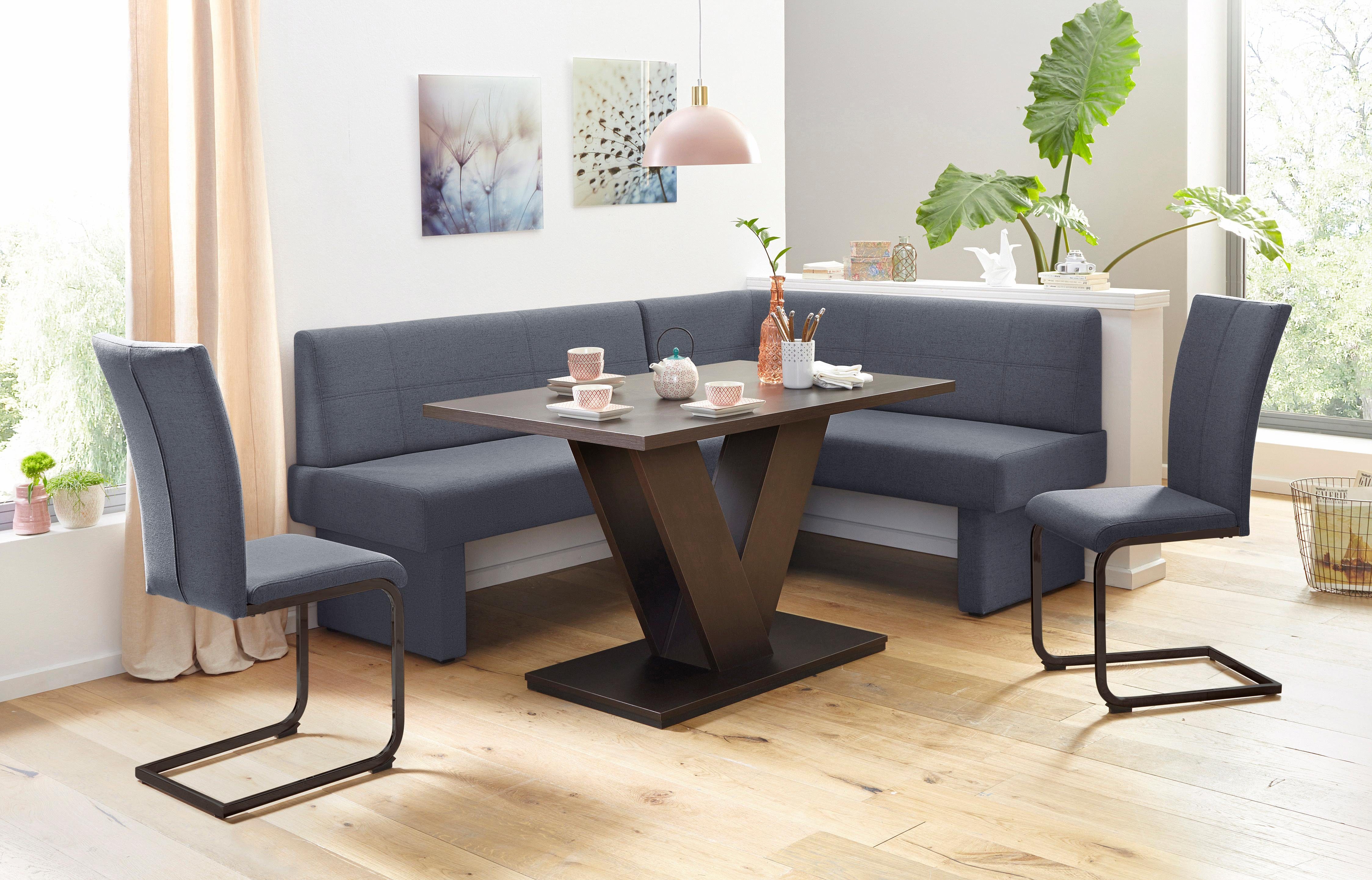 Home affaire Vrijdragende stoel Nils Stoel belastbaar tot 120 kg, frame metaal in chroom-look of zwart (set, 2 stuks)