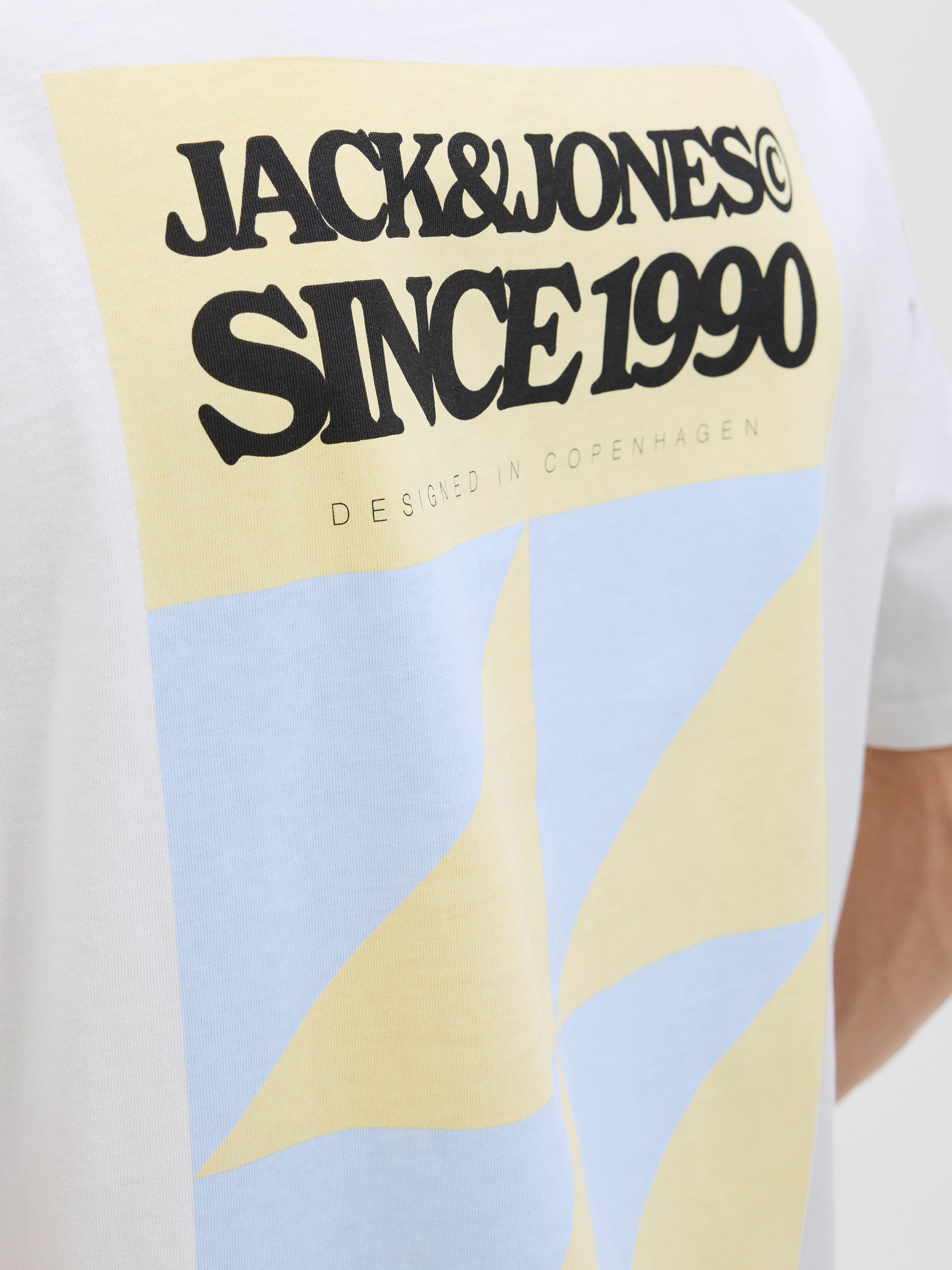 Jack & Jones Shirt met print JORTAVIRA POSTER TEE SS CREW NECK