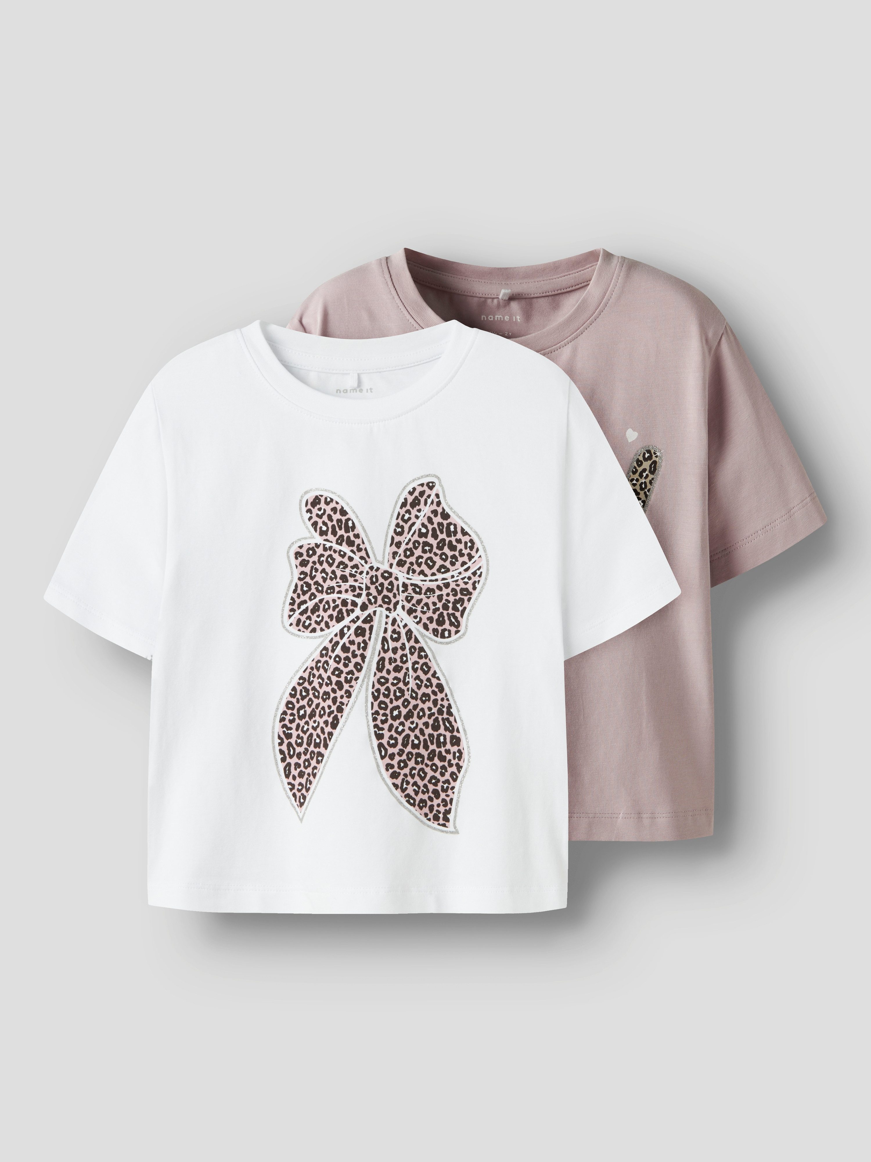Name It T-shirt NMFLEOANJA SS NREG TOP 2P (set, 2-delig)