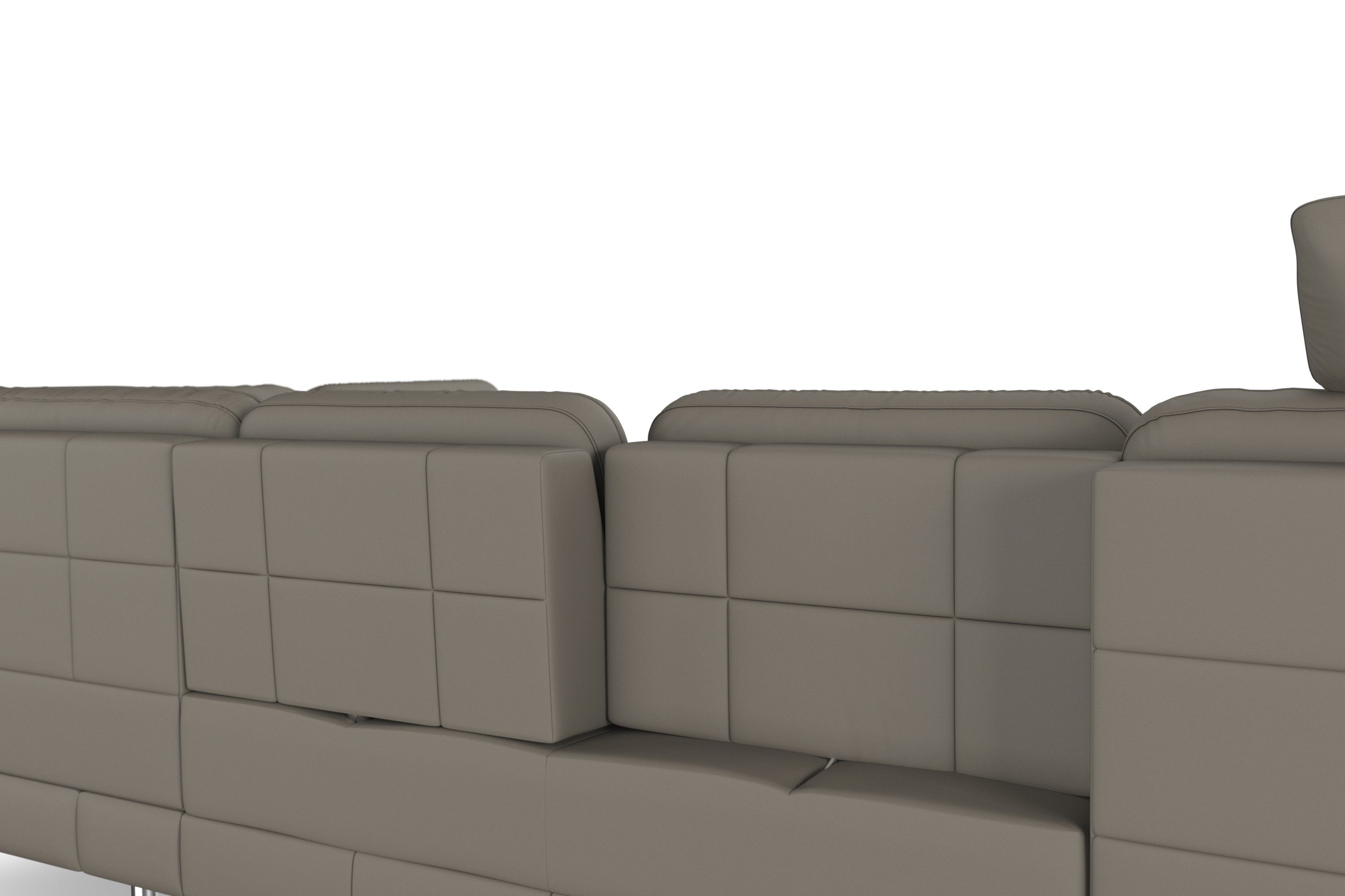 sit&more Zithoek Bendigo U-vorm inclusief zitdiepteverstelling, bodemvrijheid 15 cm, in 2 pootkleuren