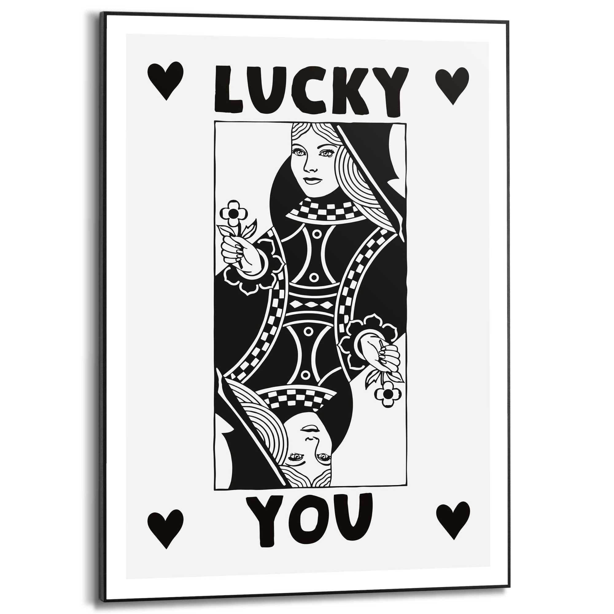 Reinders! Artprint met lijst Lucky You