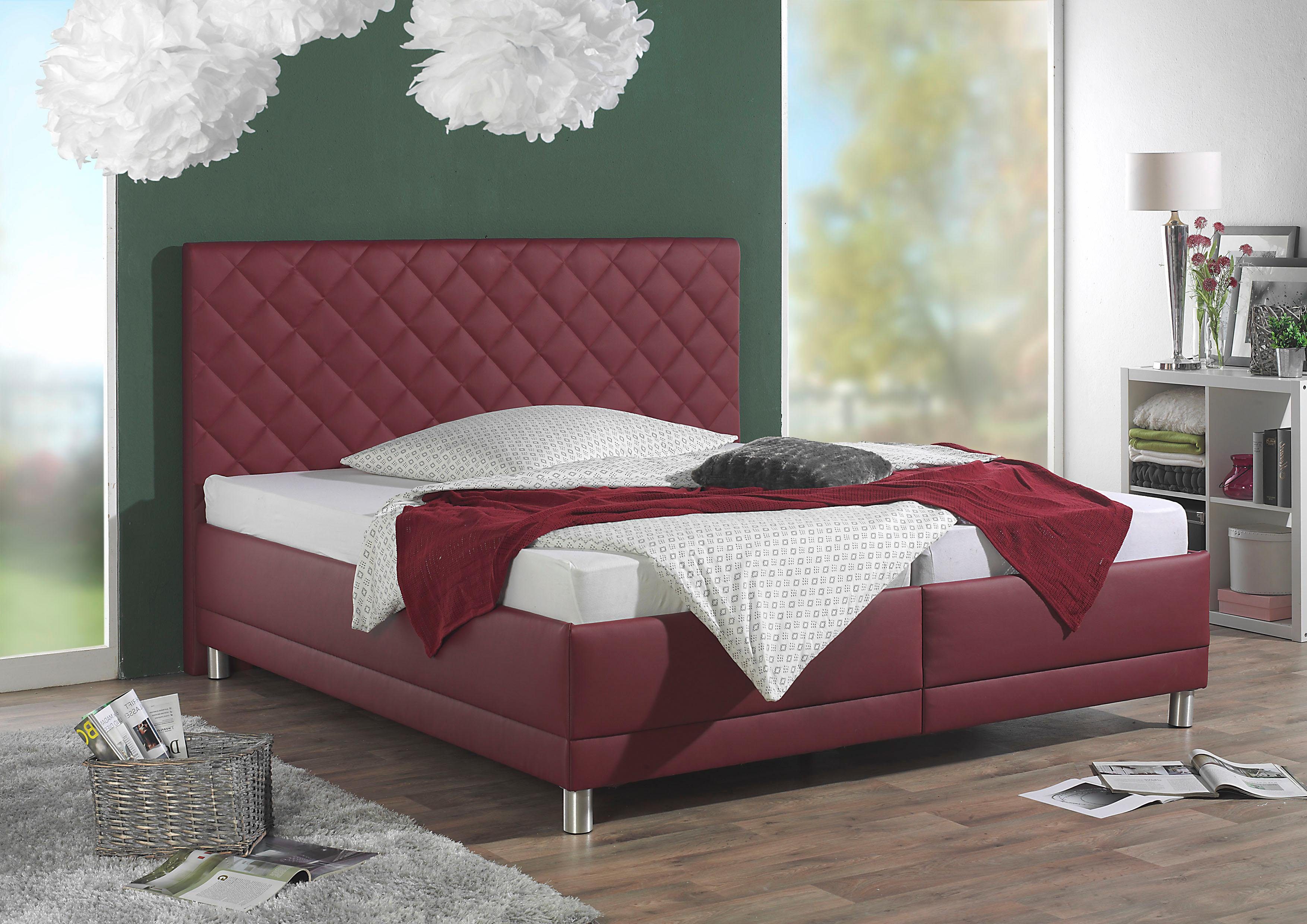 Maintal Gestoffeerd bed bedden rood