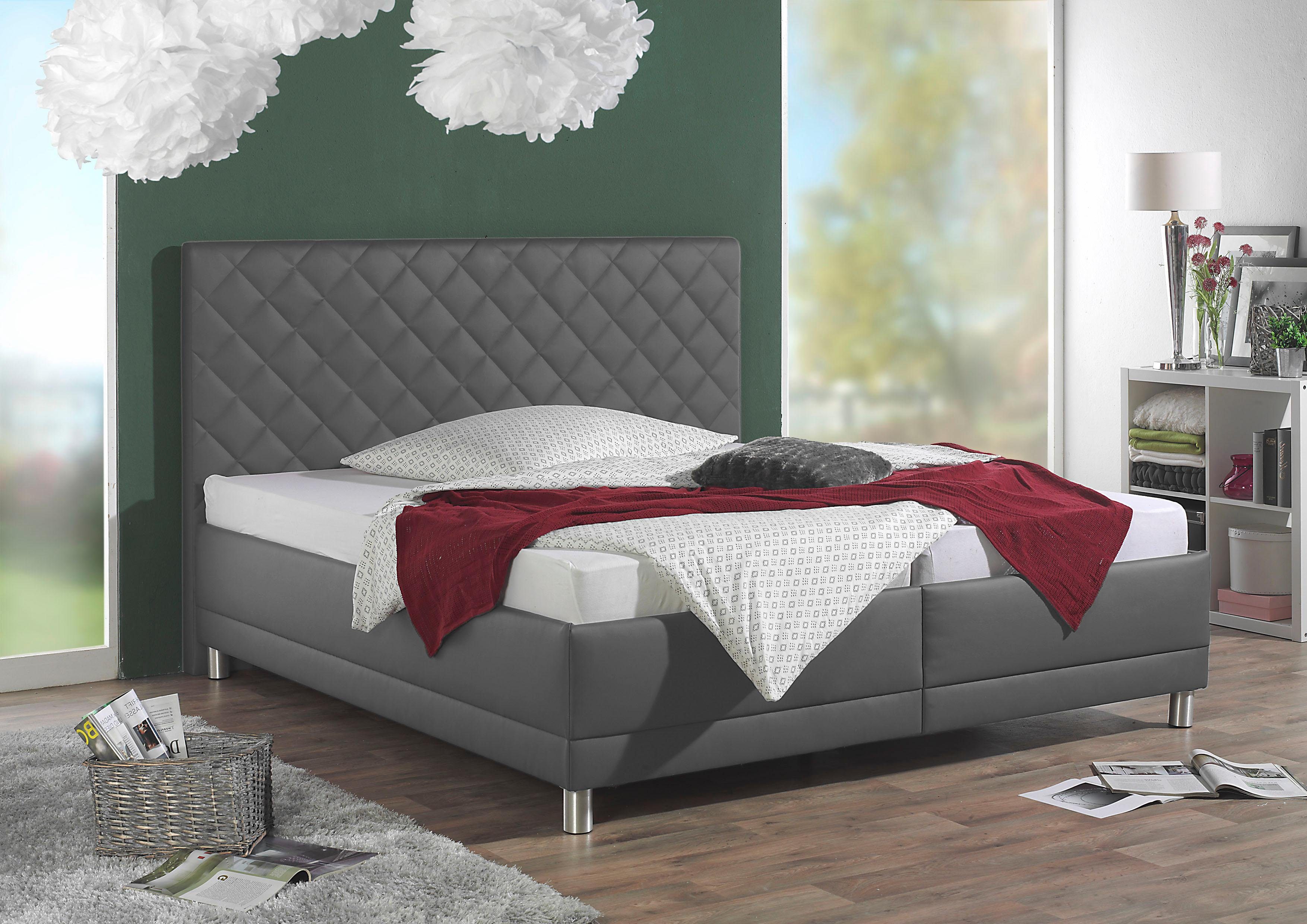 Maintal Gestoffeerd bed bedden grijs