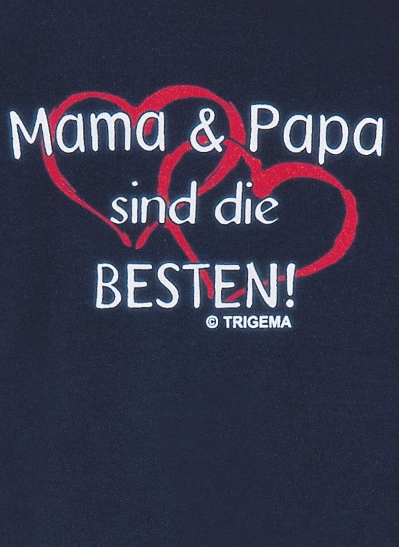 Trigema T-shirt TRIGEMA T-shirt Mama & Papa (1-delig)