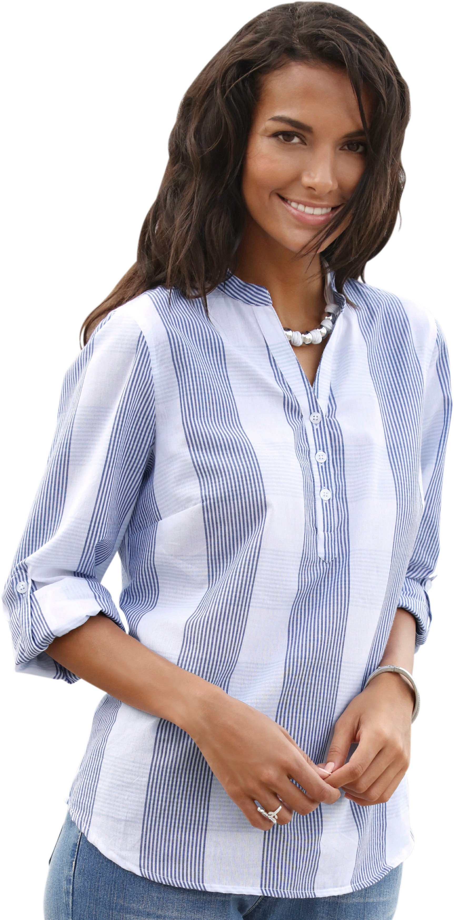 Casual Looks blouse van puur katoen online bij | OTTO Blouse kopen? Bestel nu je blouse online | OTTO