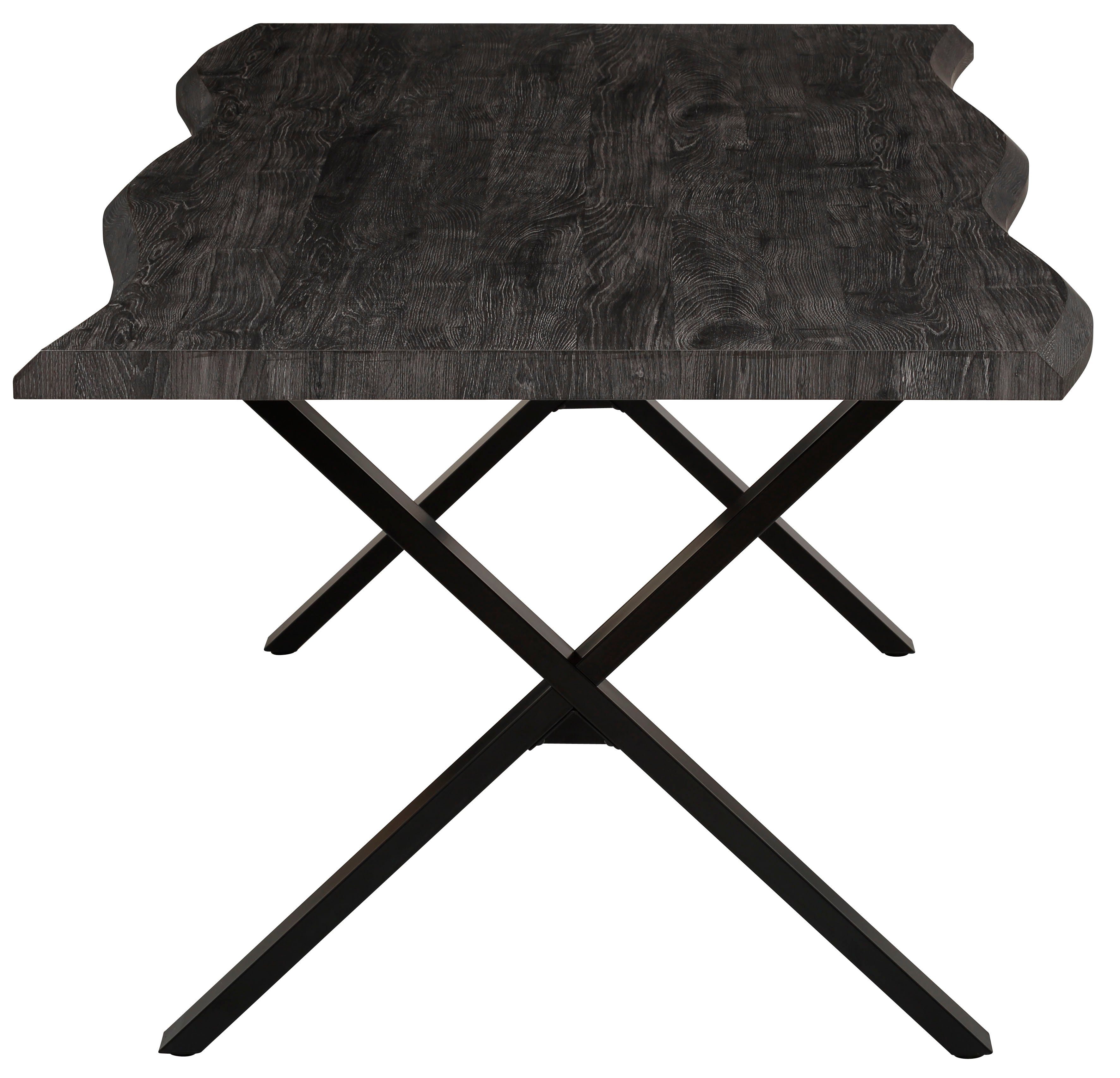 HELA Eettafel GRETA BESTSELLER Boomrandtafel (nabootsing), verschillende maten, 46mm dikte, keukentafel