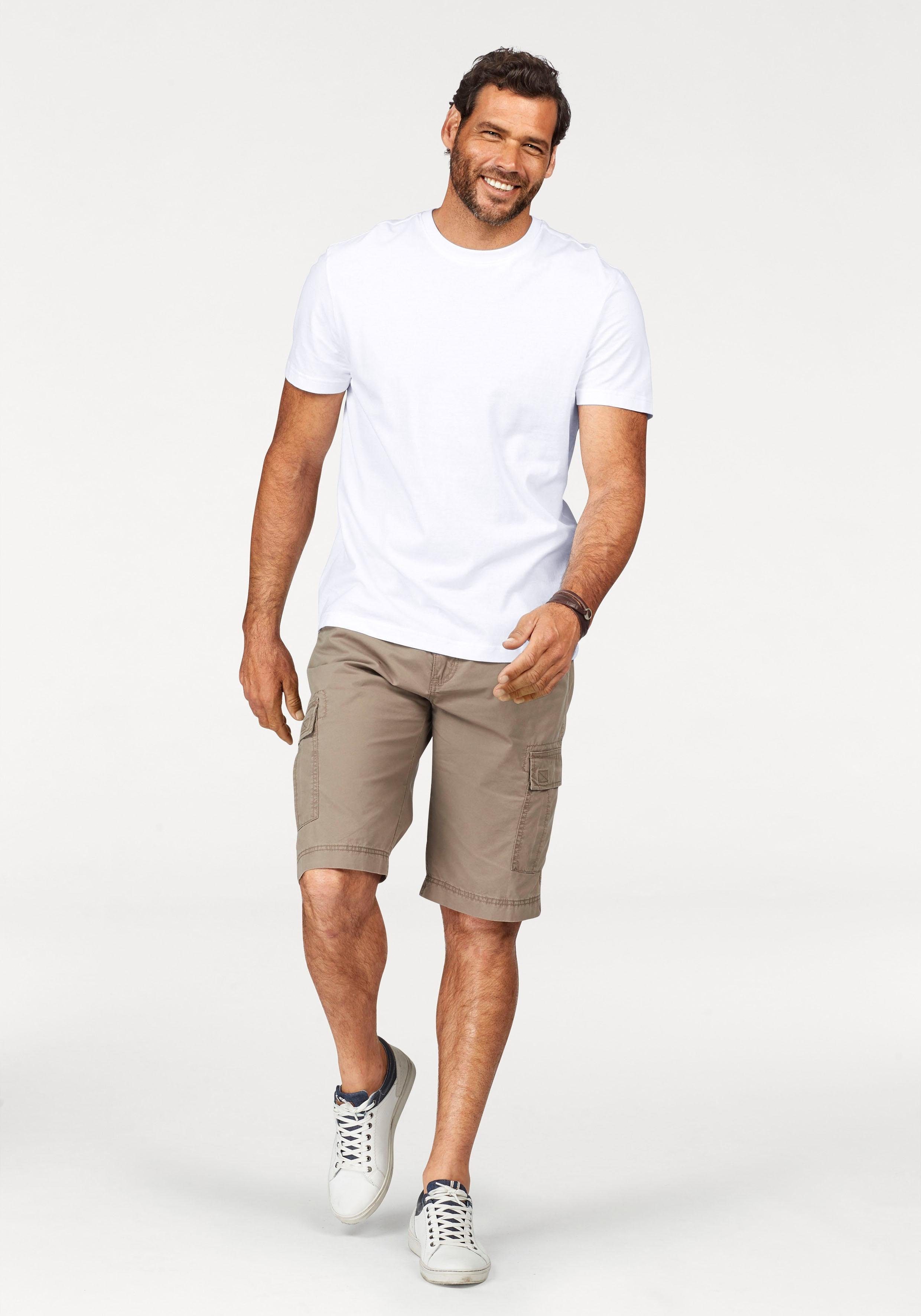 Man's World T-shirt Korte mouwen, normale pasvorm, van katoen, in 3-pack (3-delig, Set van 3)