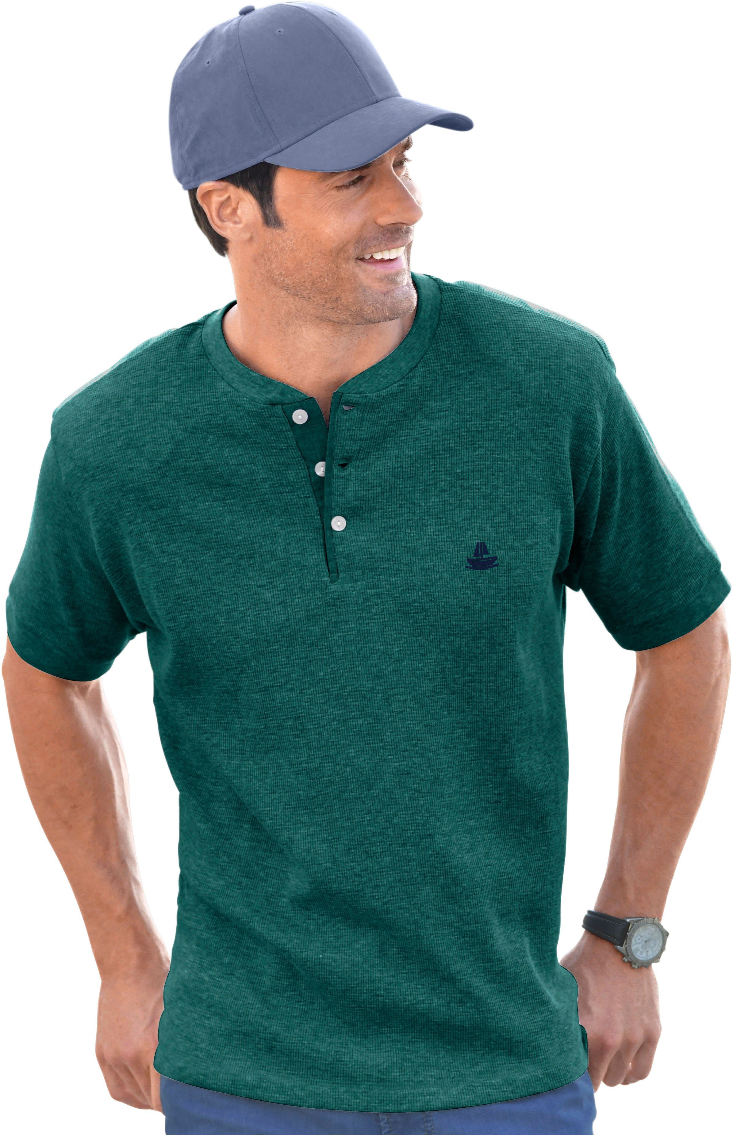 Marco Donati NU 15% KORTING: Marco Donati shirt met korte mouwen met driedimensionale wafelpiqué-structuur