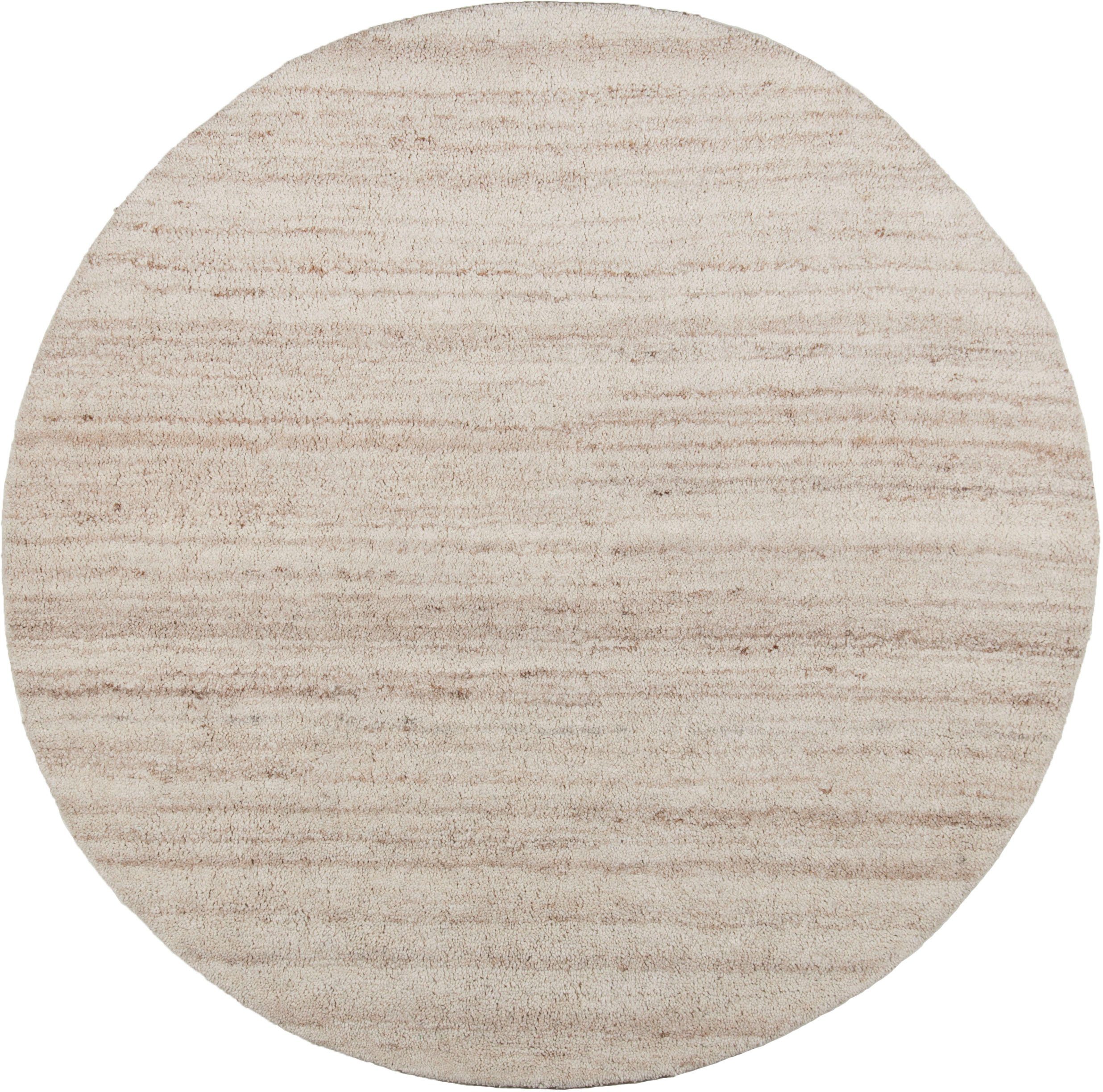 THEKO Wollen kleed Royal Berber Uni Berber-look, zuivere wol, ideaal in de woonkamer & slaapkamer