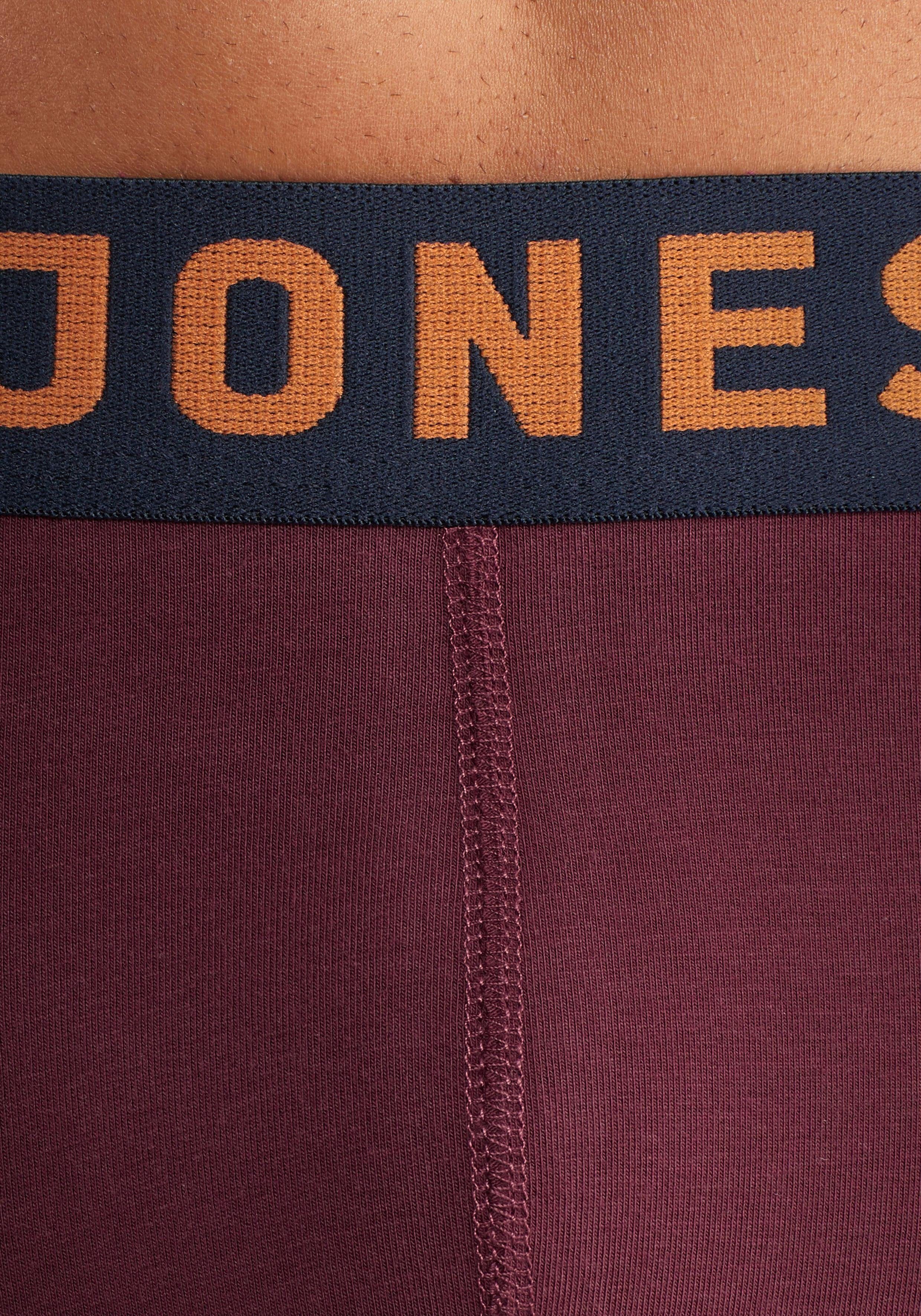 Jack & Jones Boxershort JAC Lichfield Trunks met contrastkleurige band (set, 3 stuks)